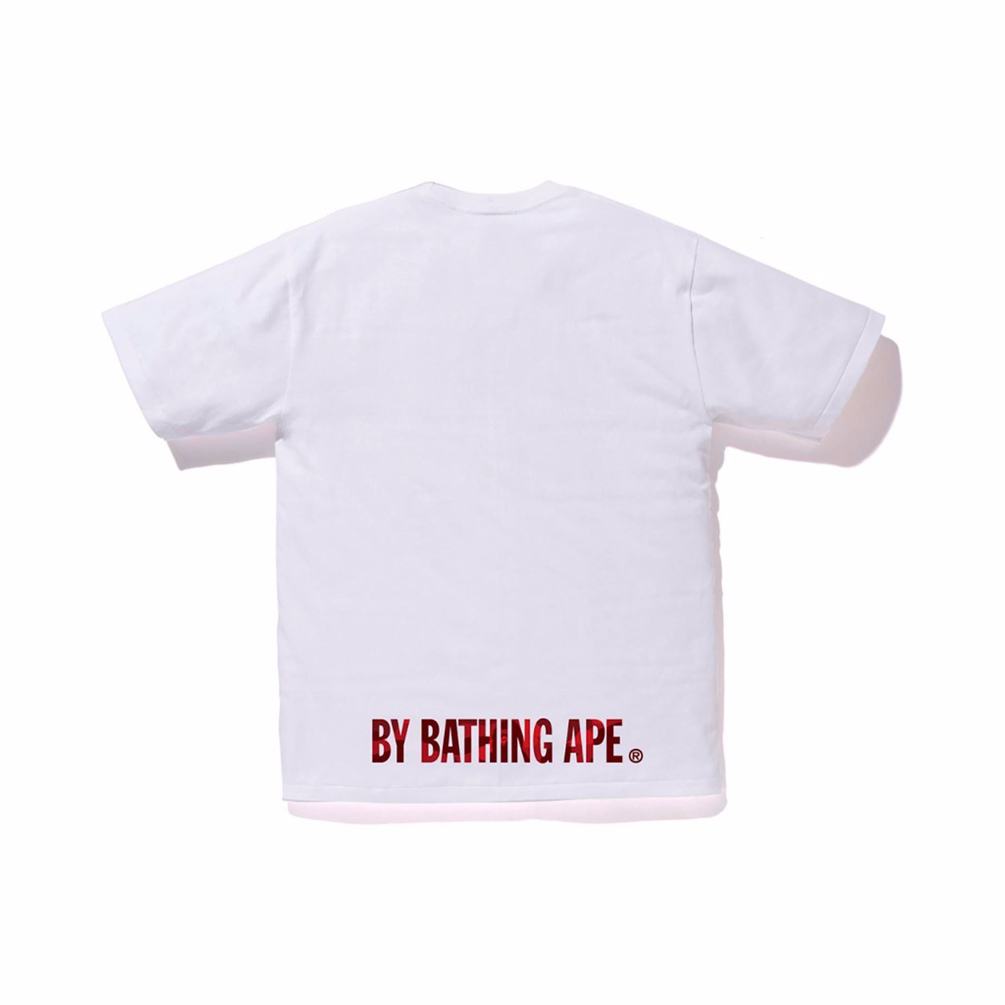 Color Camo Ape Face On Bapesta Tee SS19
