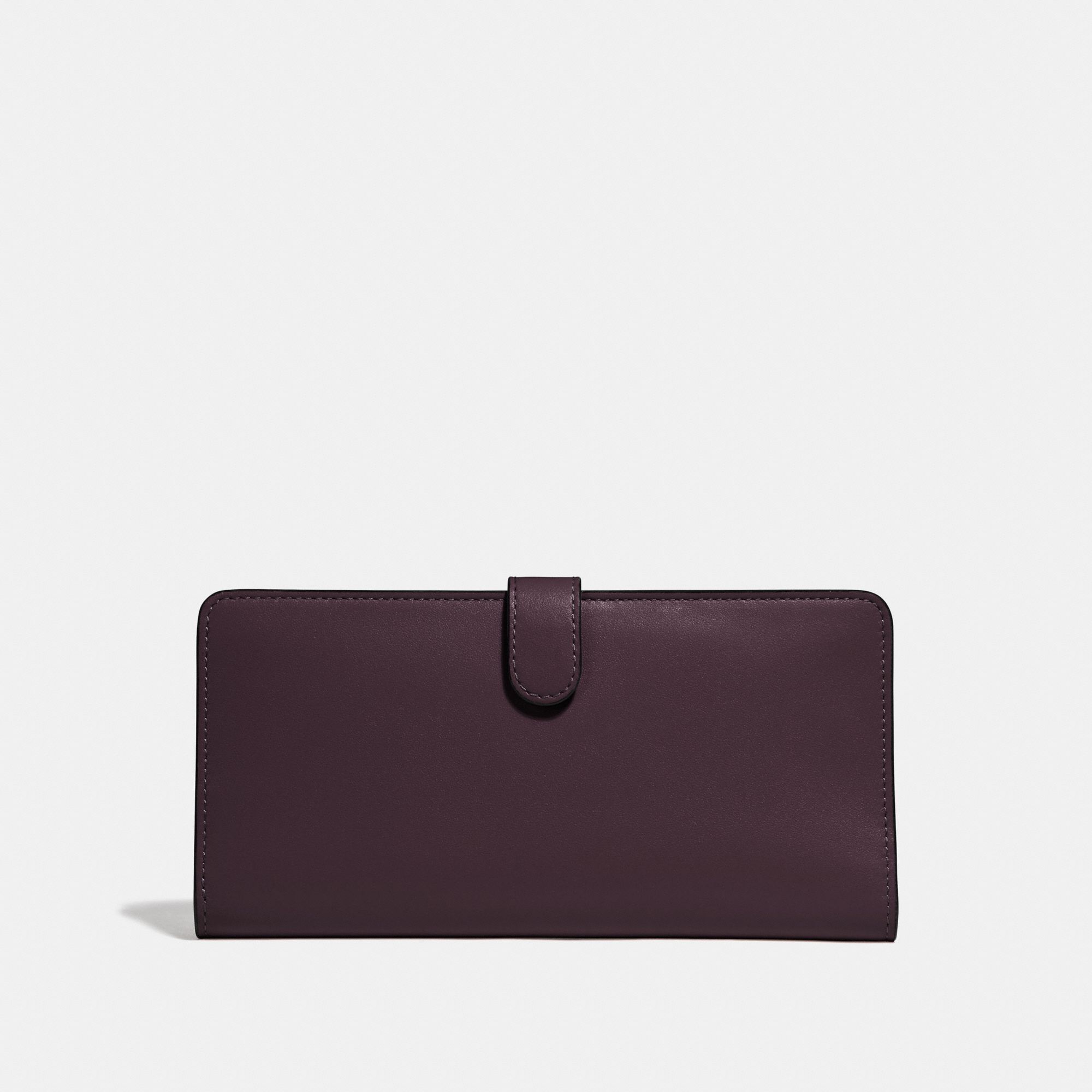 Coach Skinny Wallet - Oxblood/Light Gold