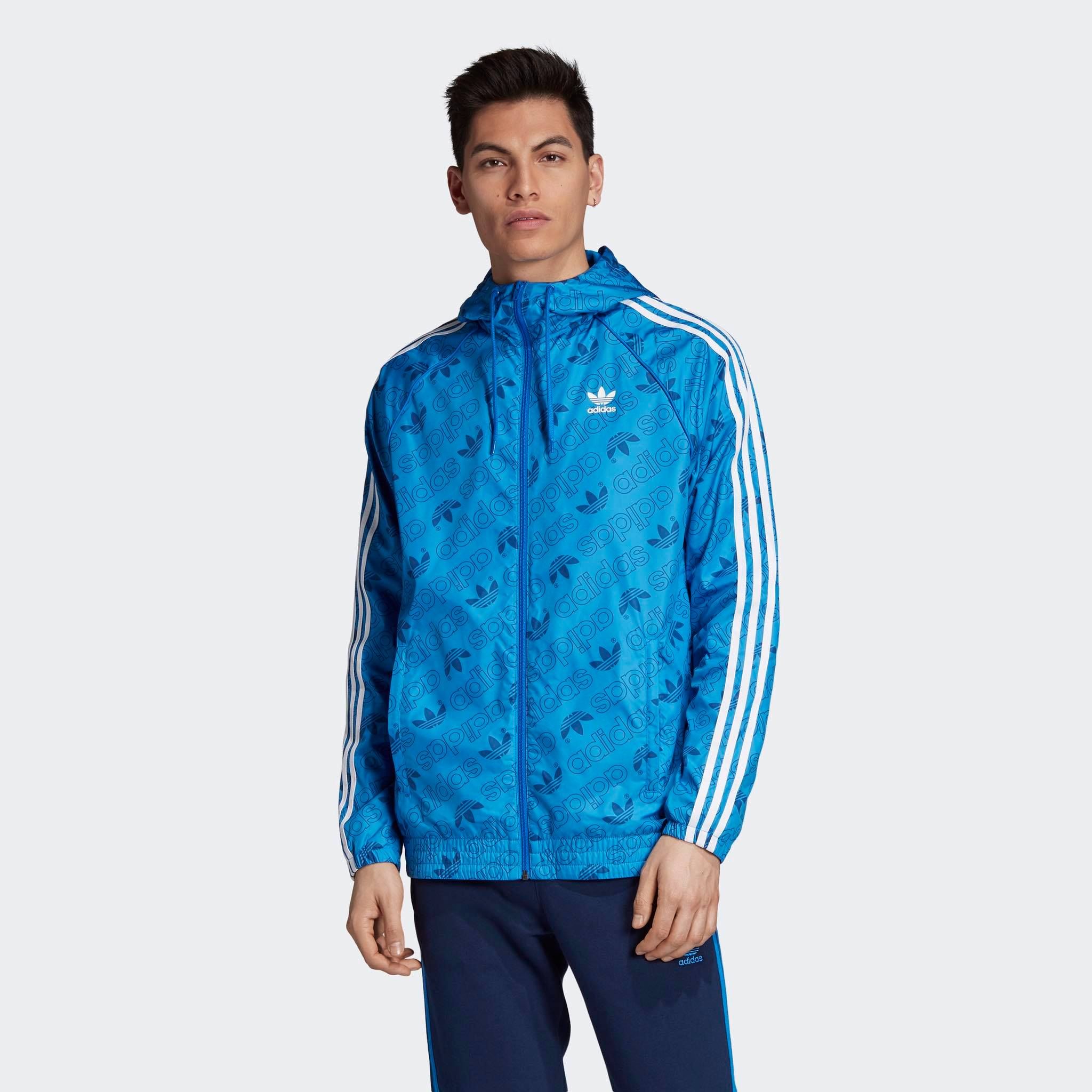 adidas Monogram Windbreaker 'Blue'