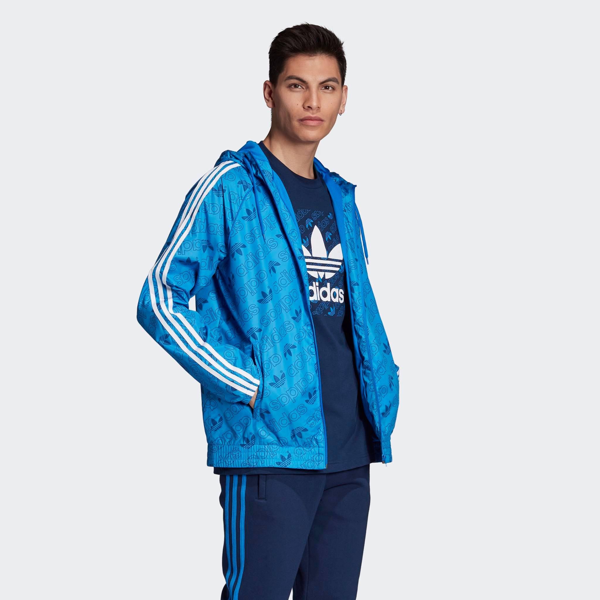 adidas Monogram Windbreaker 'Blue'