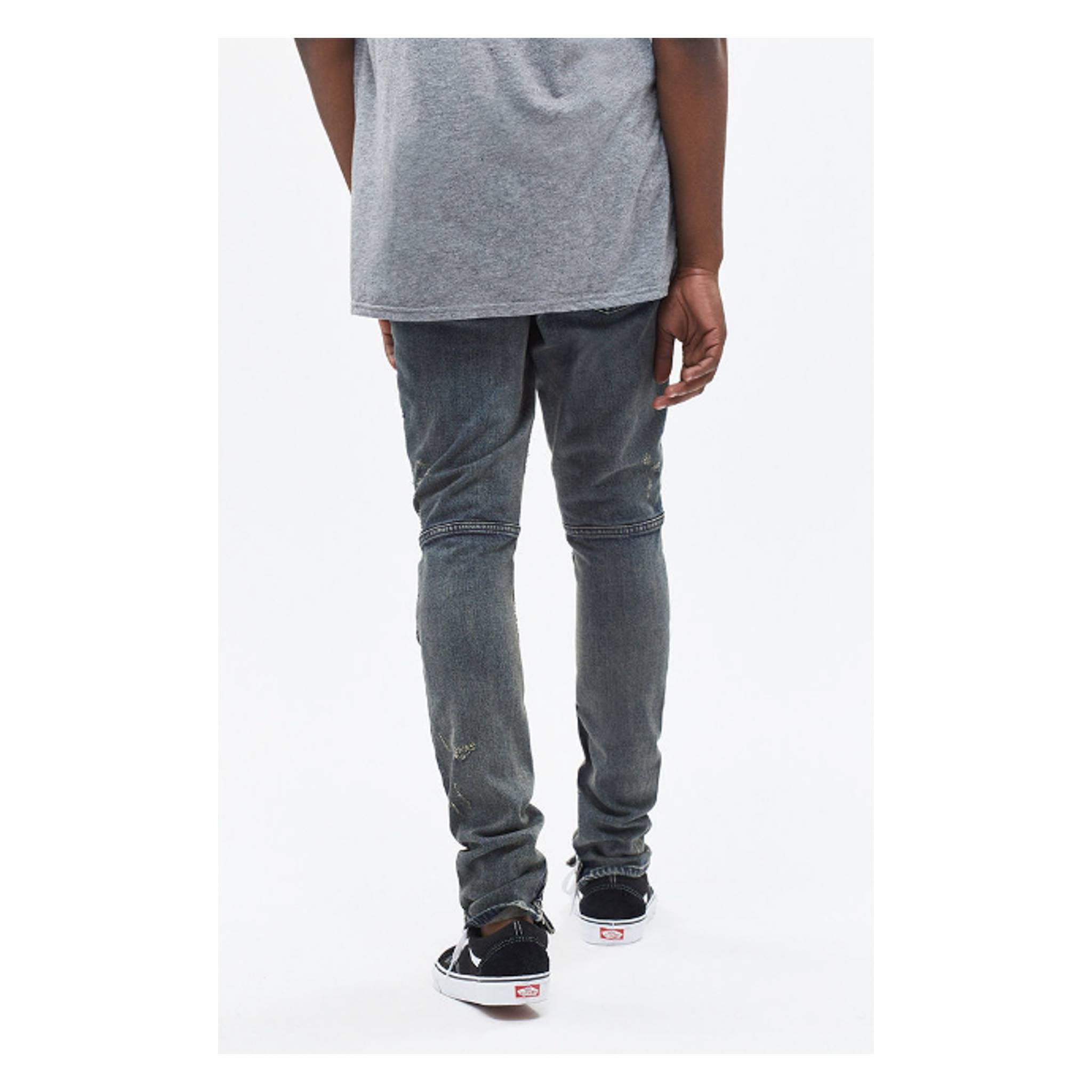 Pacsun Dark Moto Stacked Skinny Jean