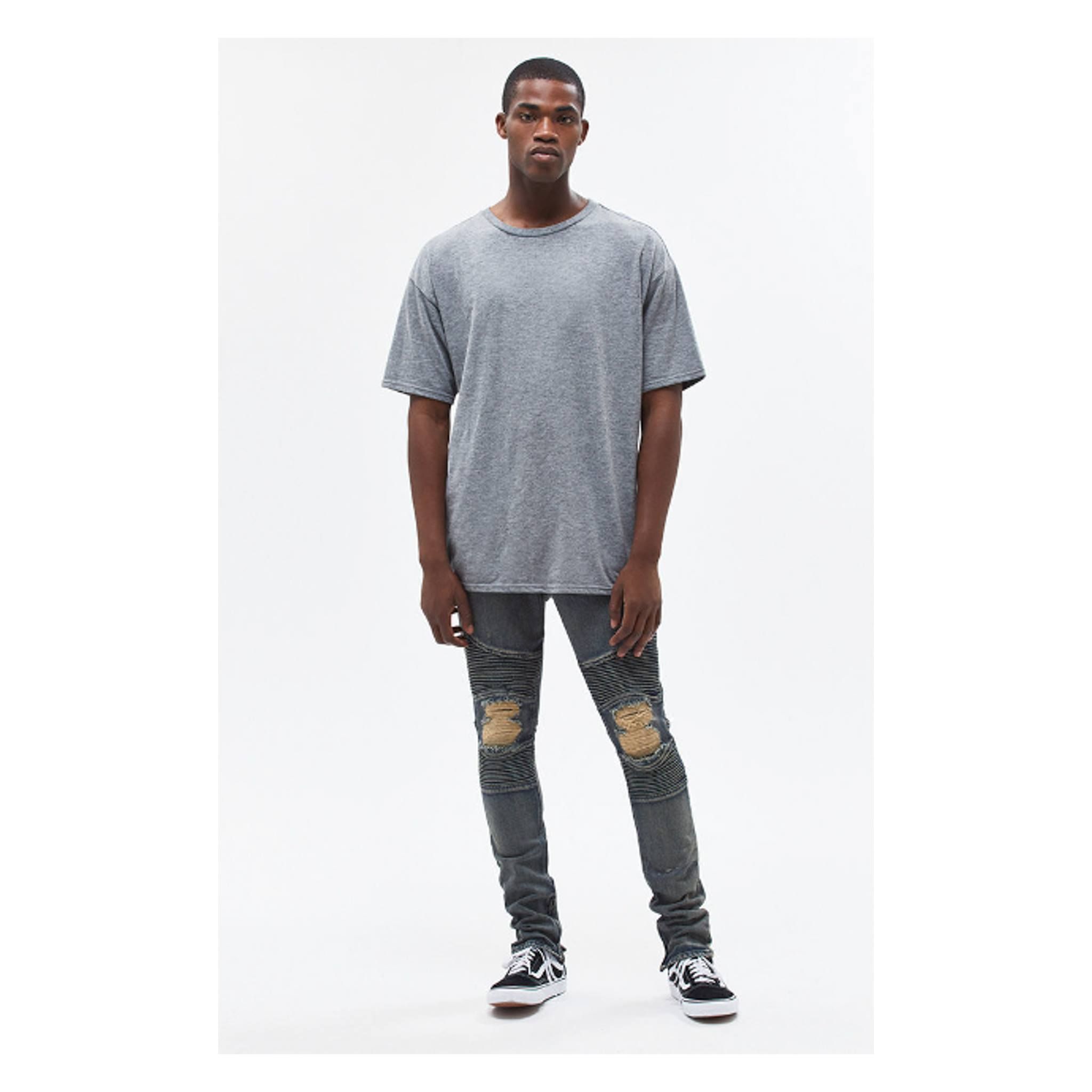 Pacsun Dark Moto Stacked Skinny Jean
