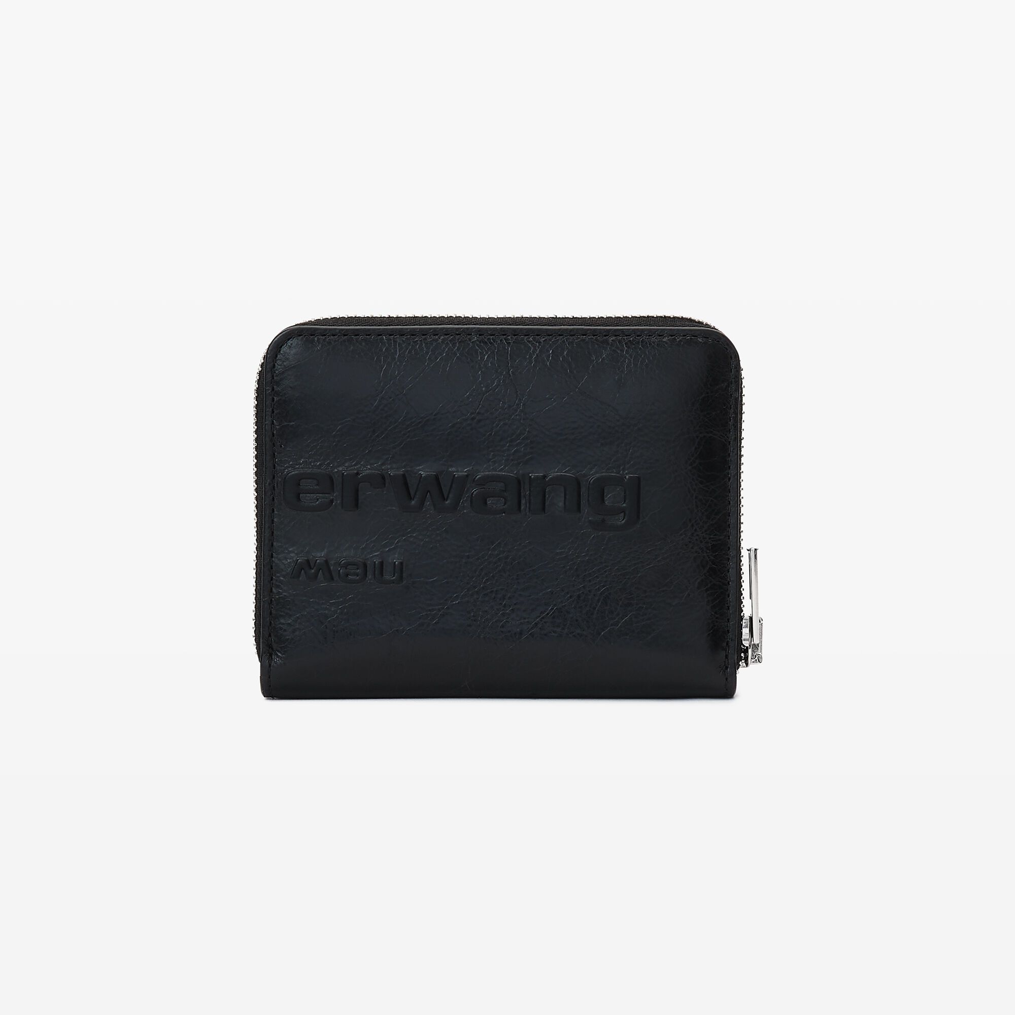 alexander wang punch compact wallet in crackle patent leather