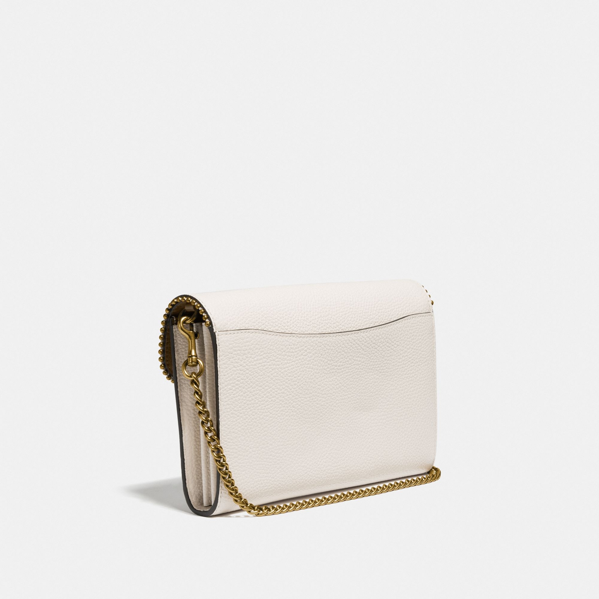 Coach Tabby Chain Clutch With Beadchain - Chalk