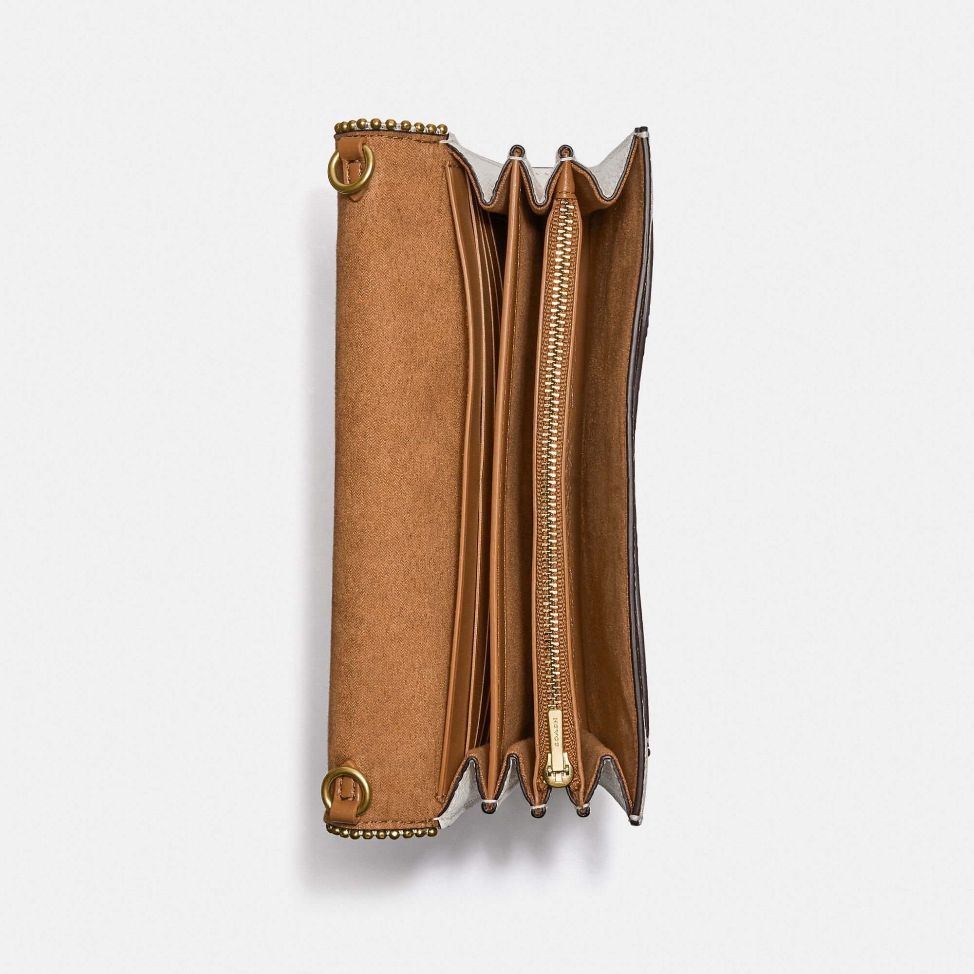 Coach Tabby Chain Clutch With Beadchain - Chalk