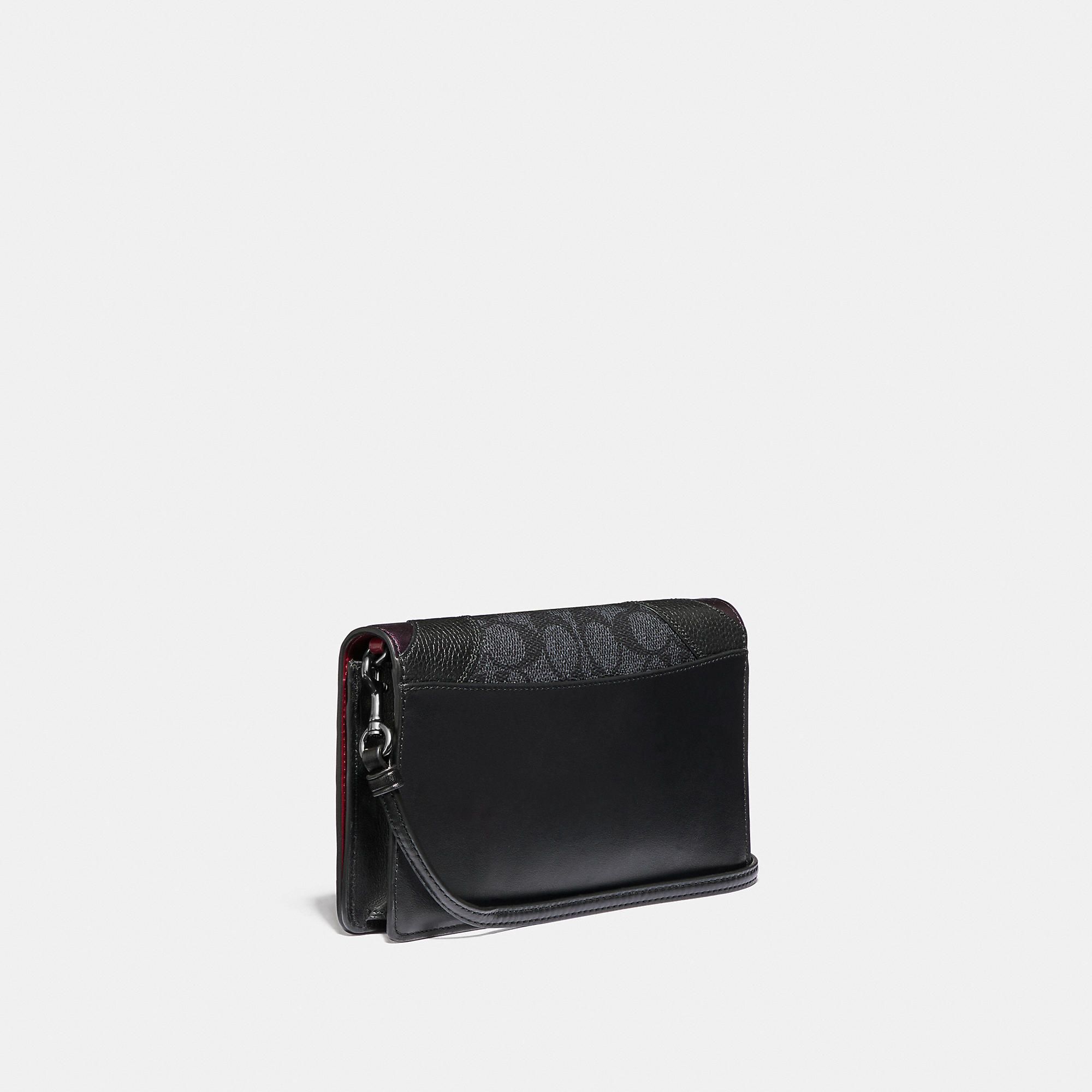 Coach Hayden Foldover Crossbody Clutch In Signature Canvas With Wave Patchwork