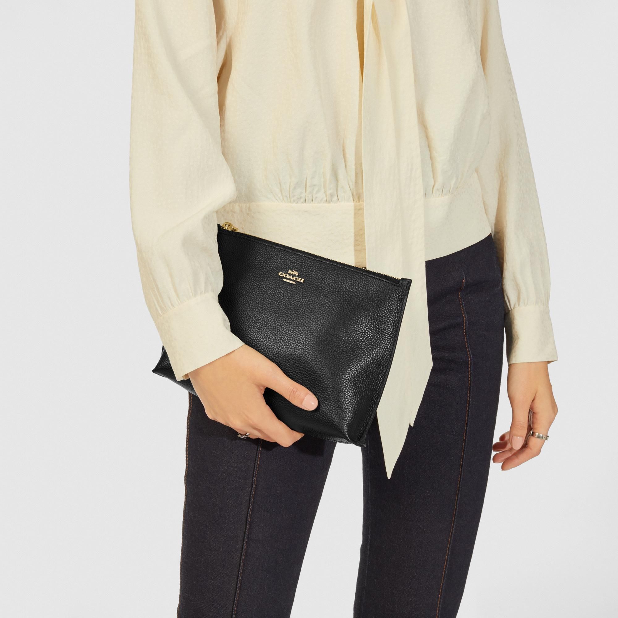 Coach Charlie Pouch 'Black/Gold'