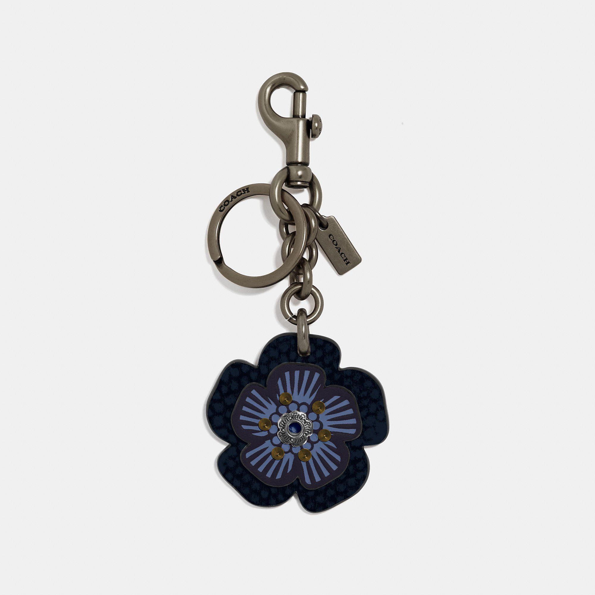 Coach Biker Rivet Tea Rose Bag Charm
