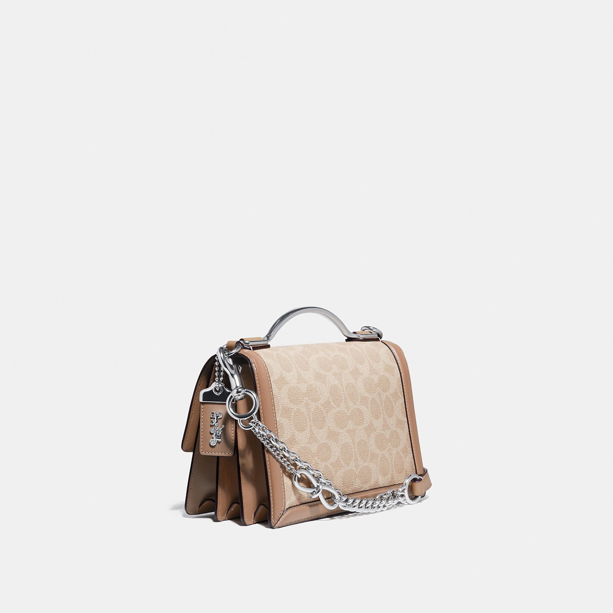 Coach Riley Top Handle 22 In Signature Canvas