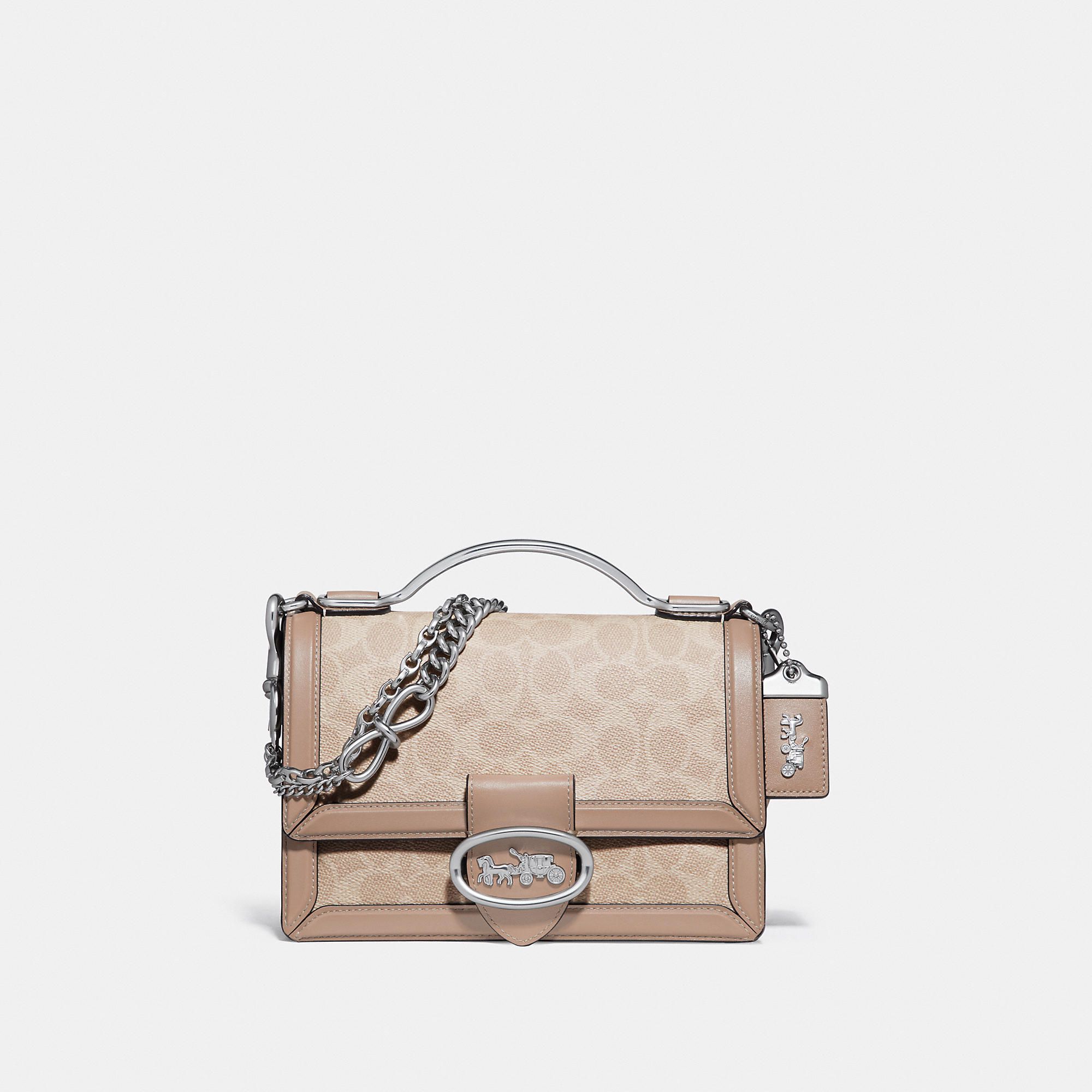 Coach Riley Top Handle 22 In Signature Canvas