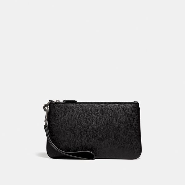  Coach Phone Pouch In Colorblock - Black 