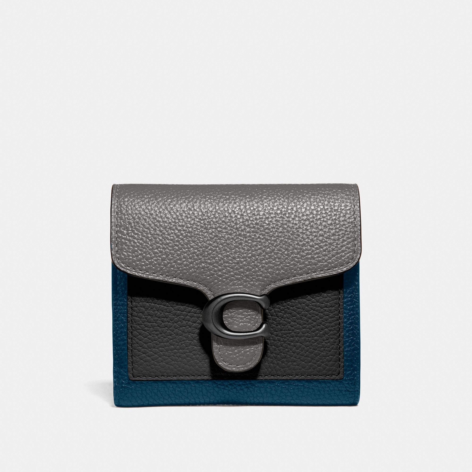 Coach Tabby Small Wallet In Colorblock 'Heather Grey/Pewter'