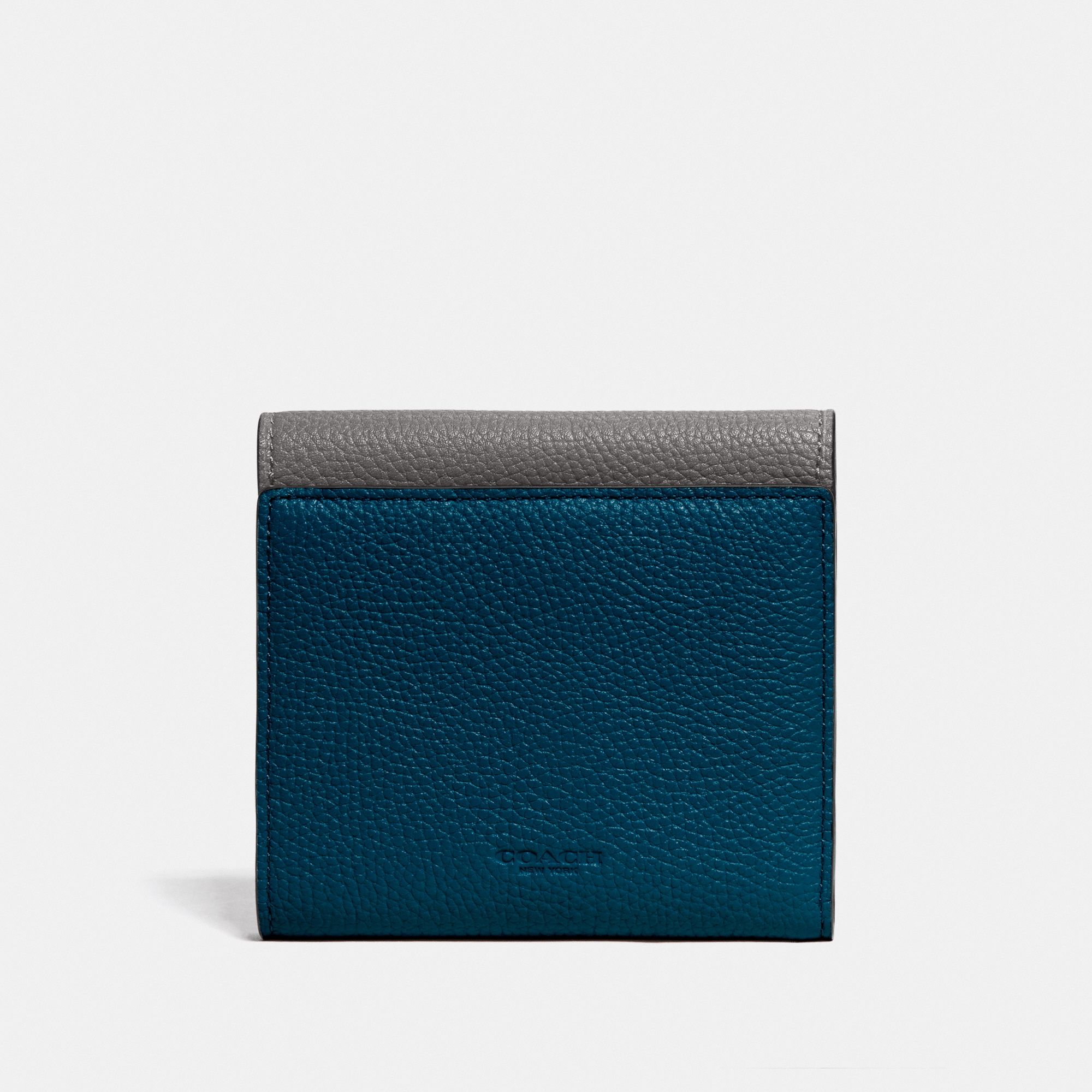 Coach Tabby Small Wallet In Colorblock 'Heather Grey/Pewter'