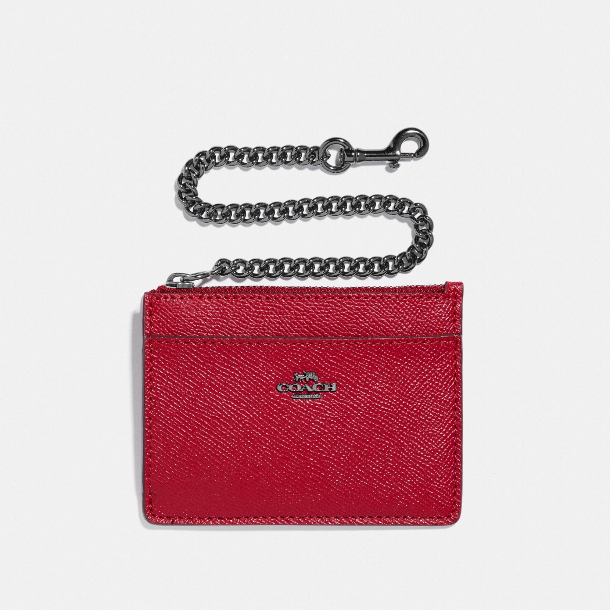 Coach Chain Card Case 'Red Apple'