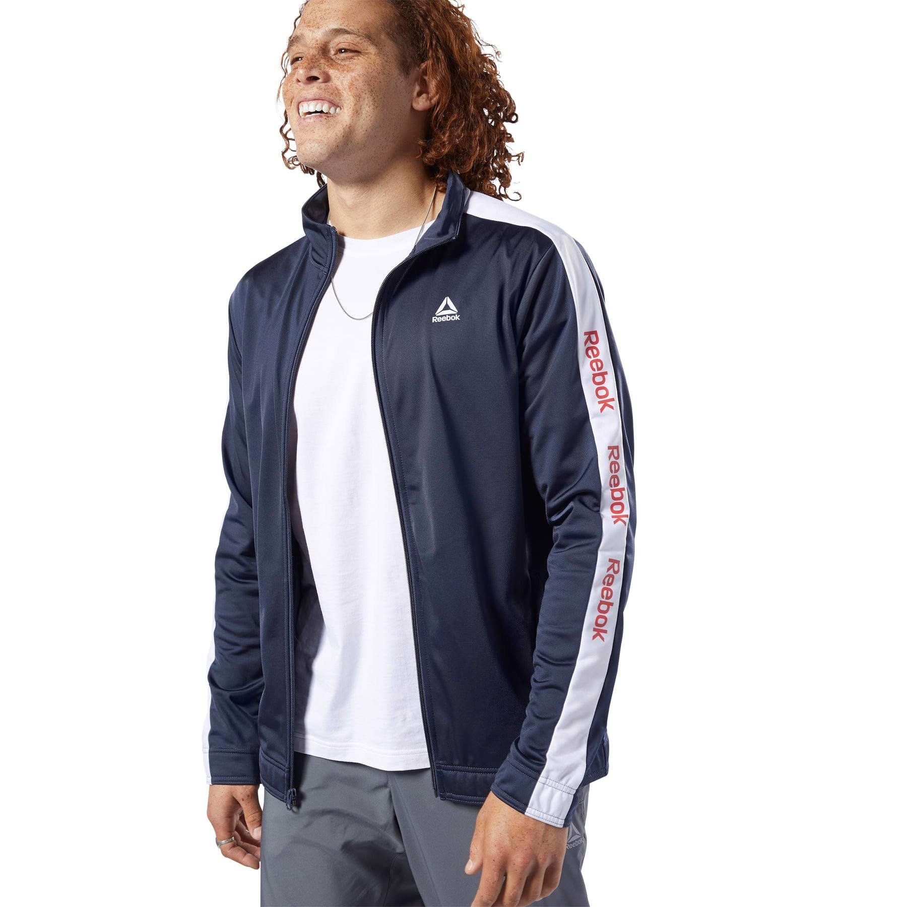  Reebok Essentials Linear Logo Track Jacket - Heritage Navy 