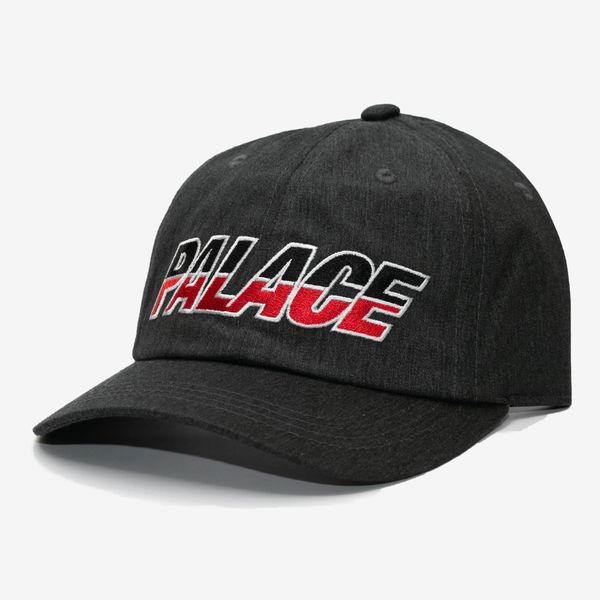  Palace Split Logo Hat - Black Denim 