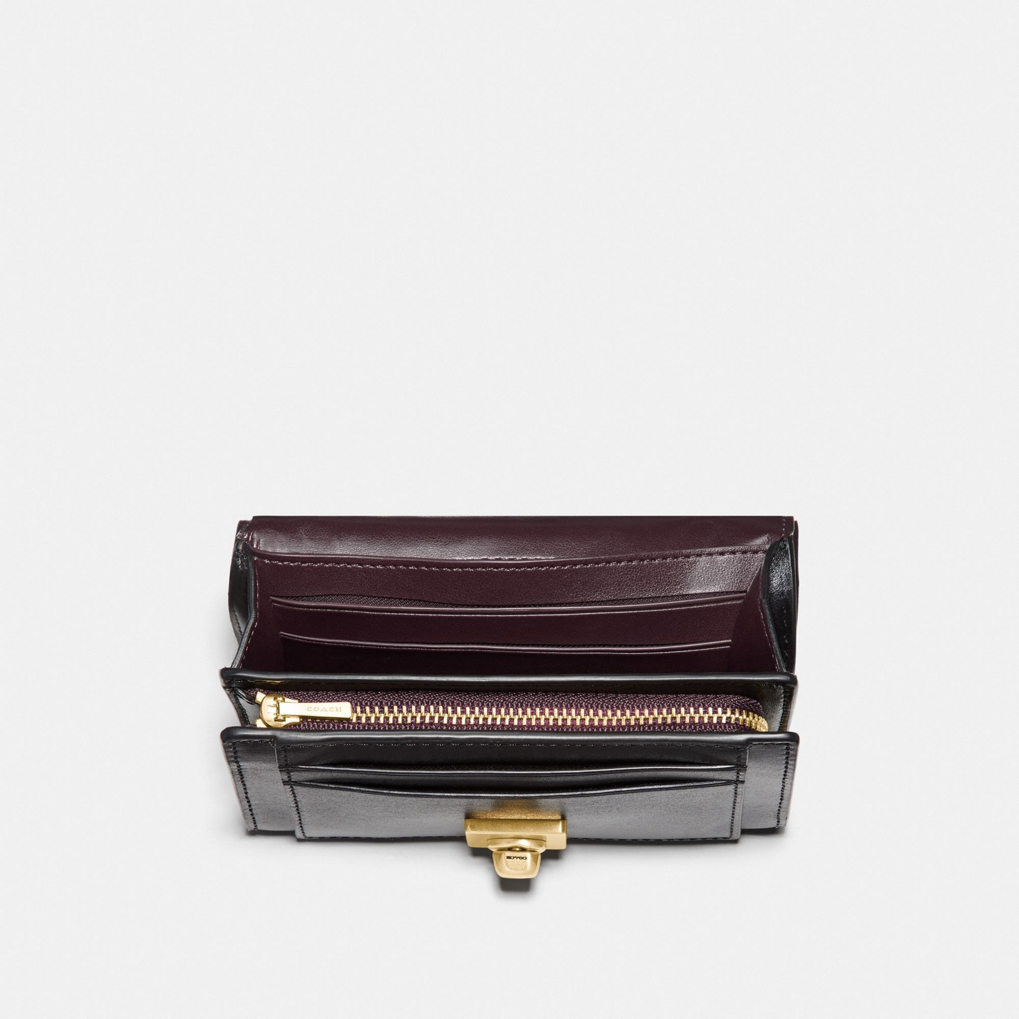 Coach Hutton Wallet 'Black/Gold'