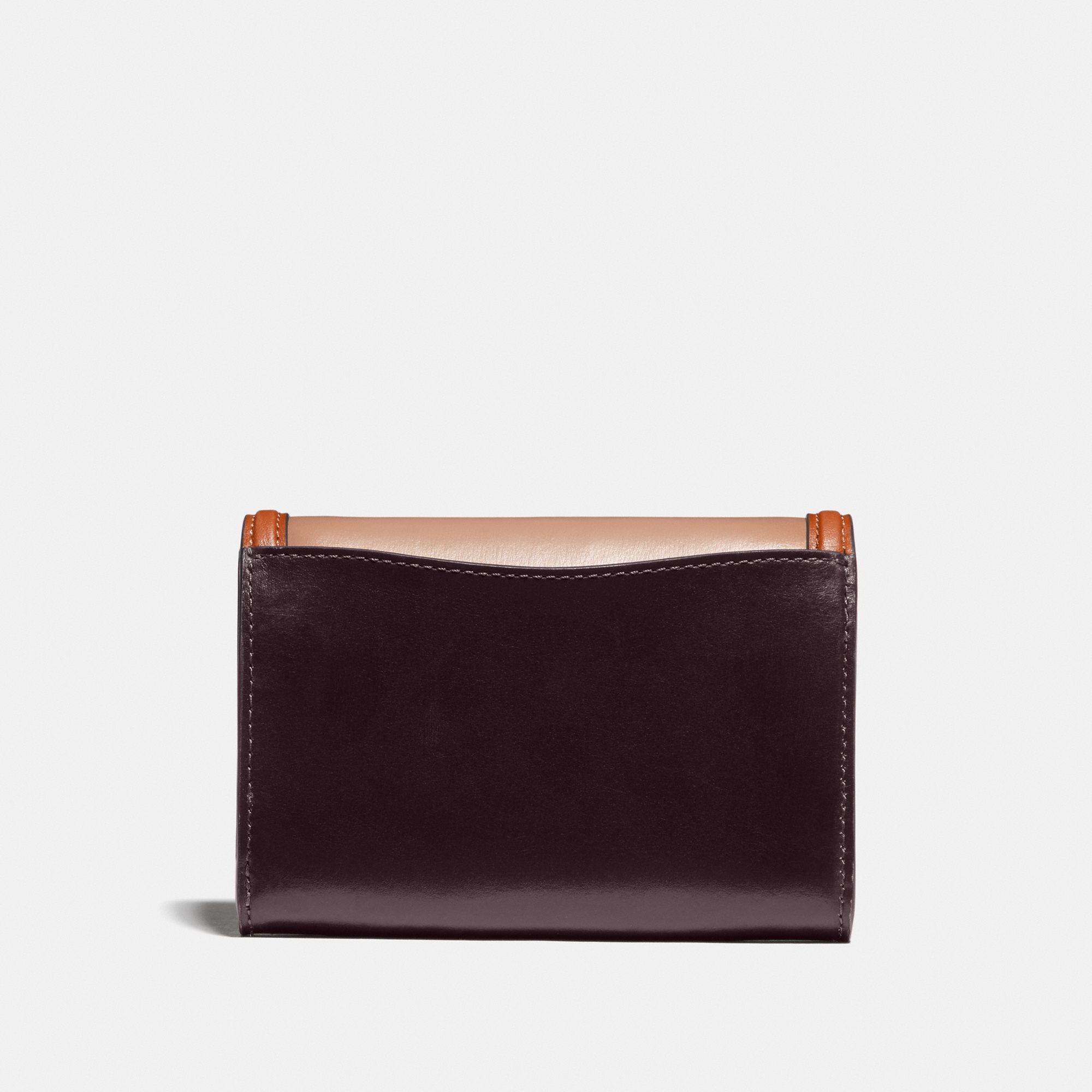 Coach Hutton Wallet in Colorblock 'Brass/Taupe Ginger Multi'