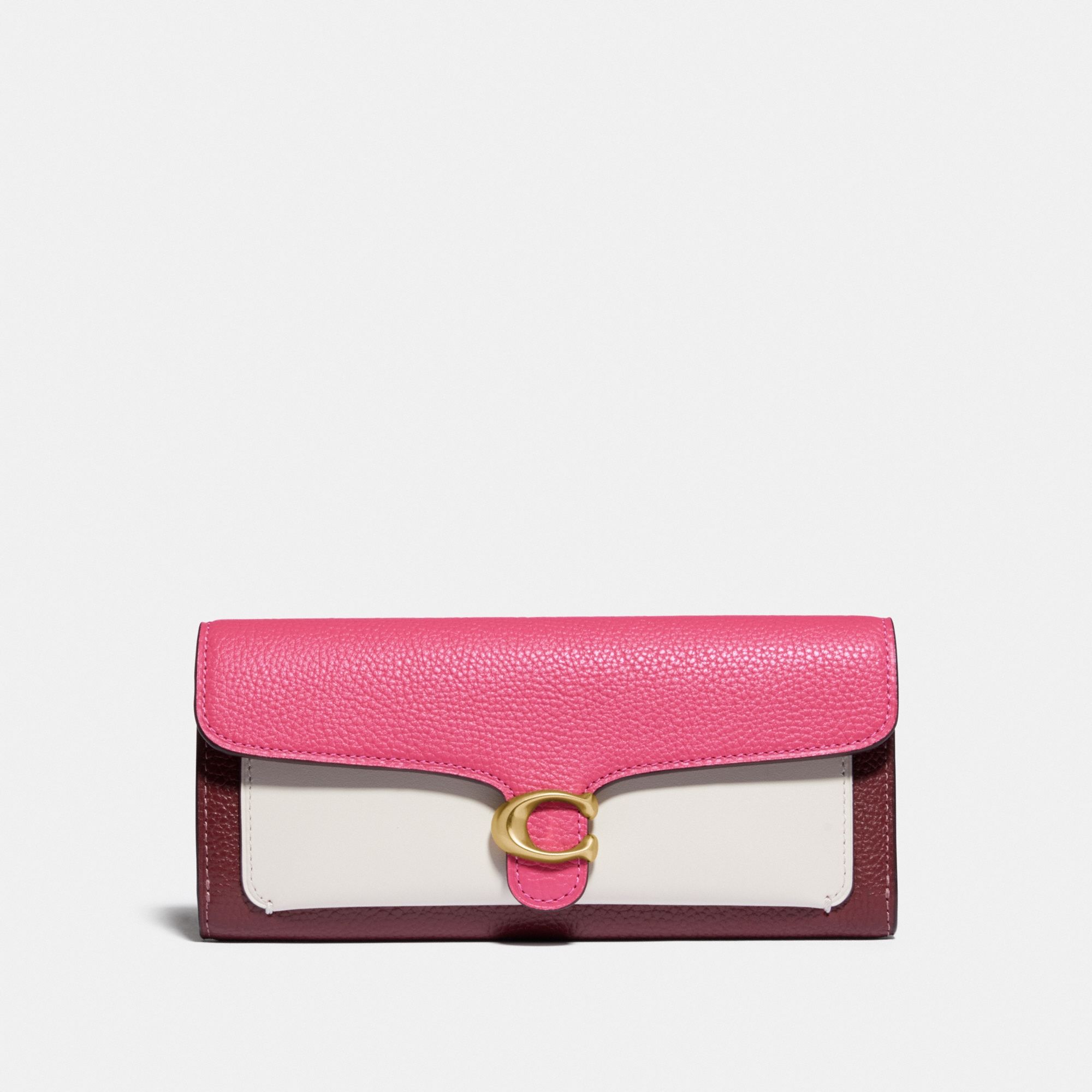 Coach Tabby Long Wallet In Colorblock