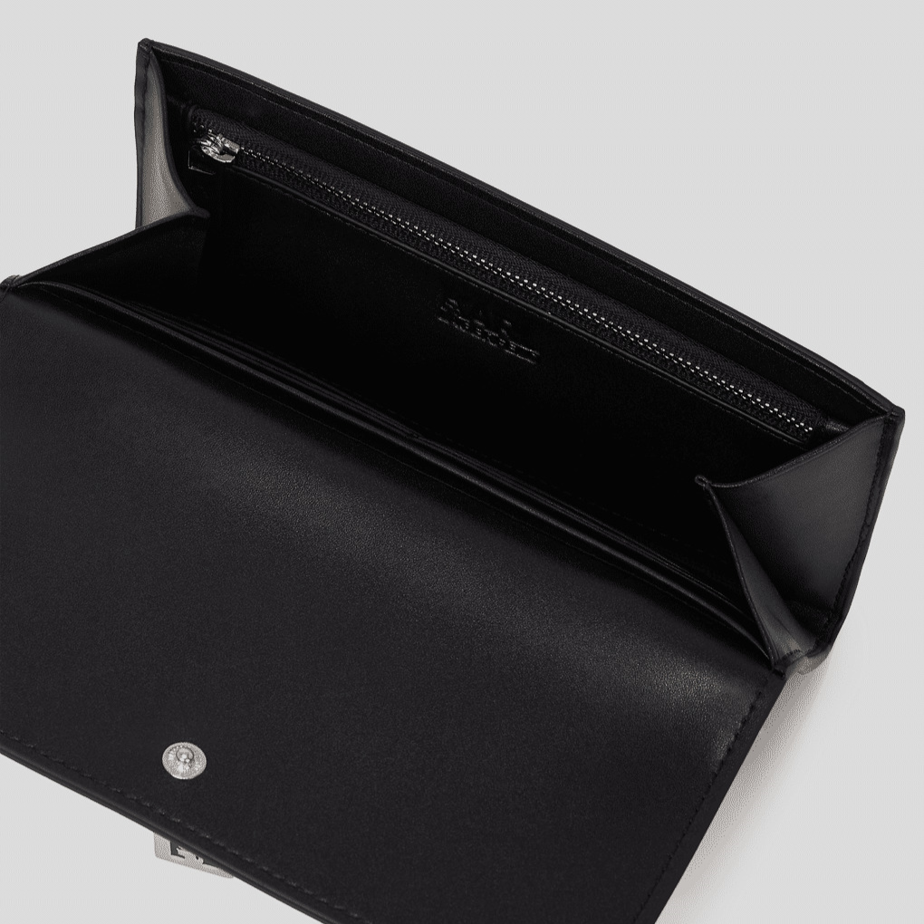 Karl Lagerfeld K/Locked Medium Wallet - Black