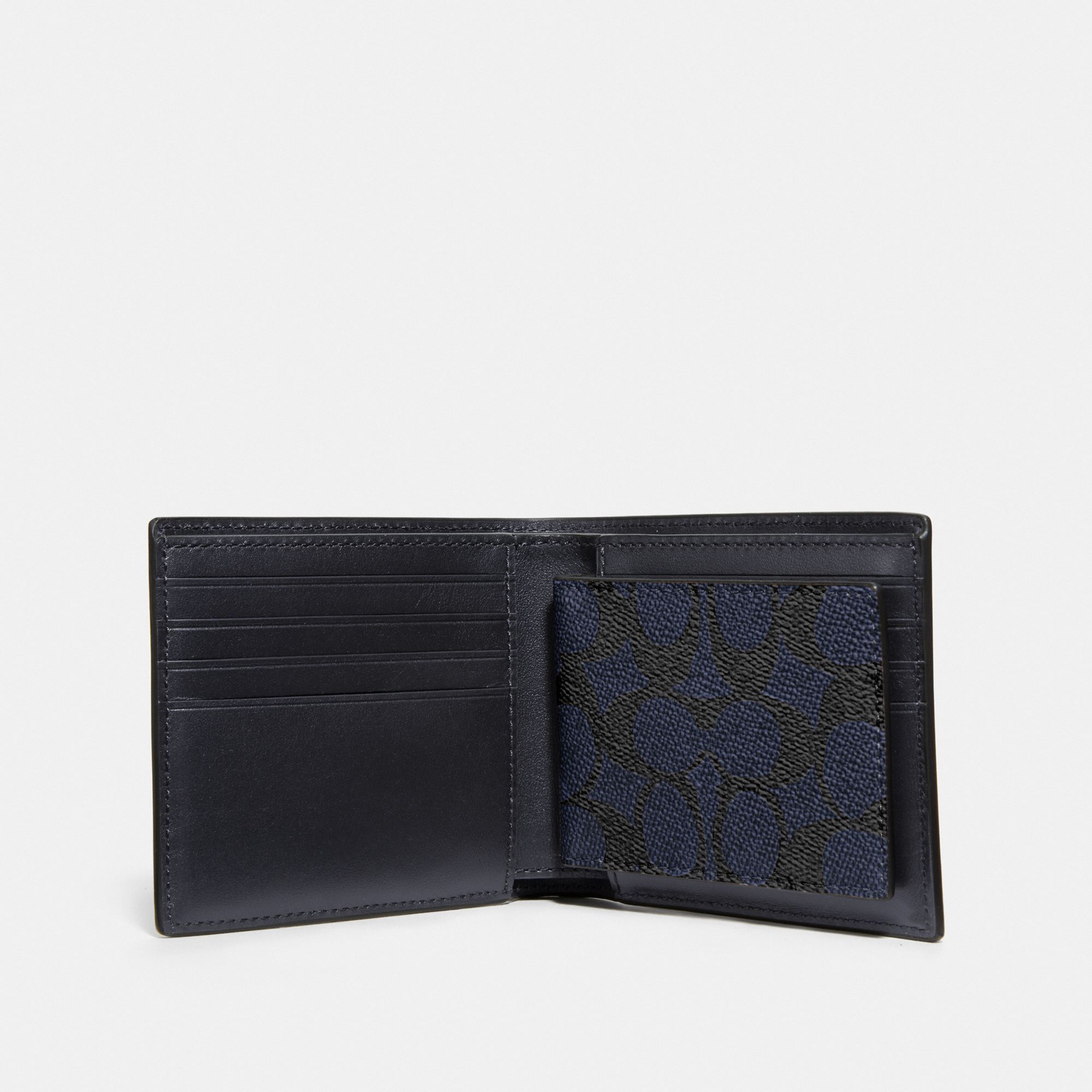 Coach 3 In 1 Wallet In Signature Canvas - Midnight
