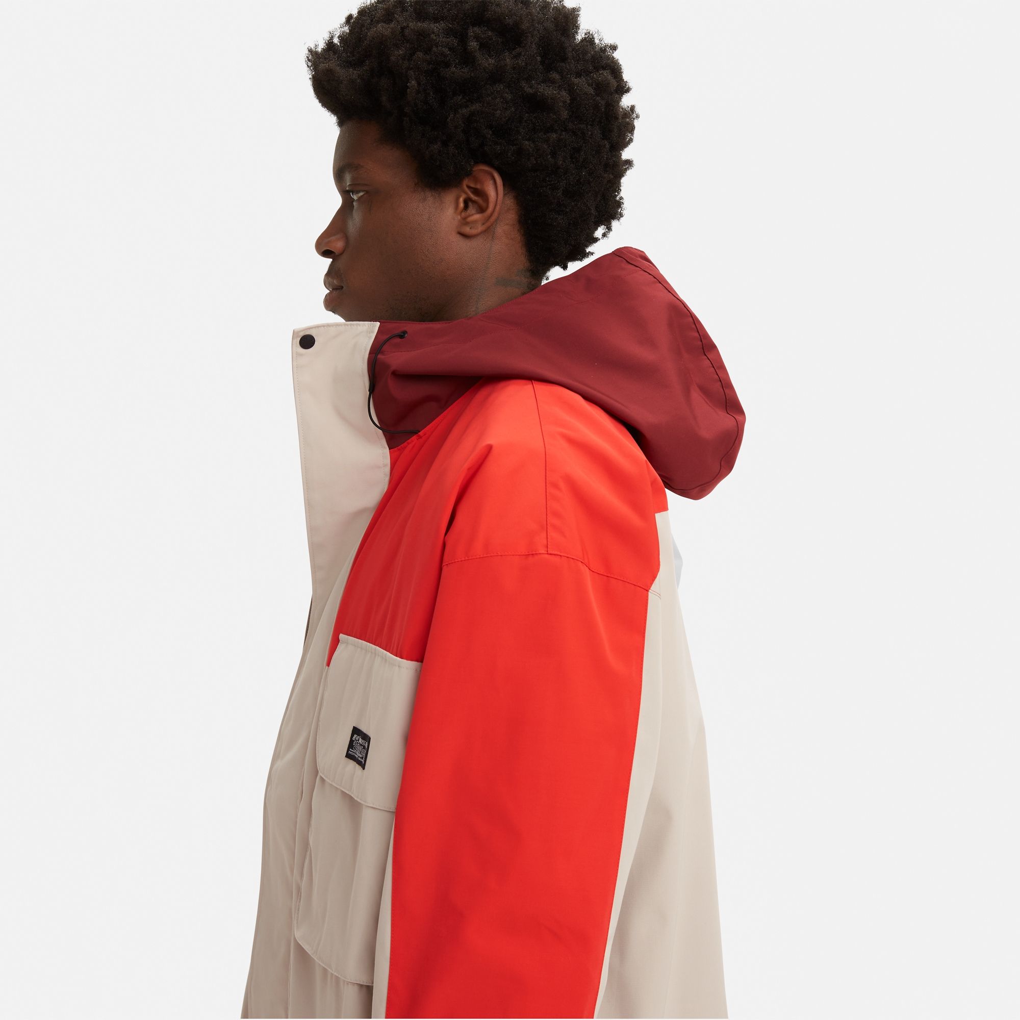  Levi's Bartlett Utility Jacket - Cream / Red 