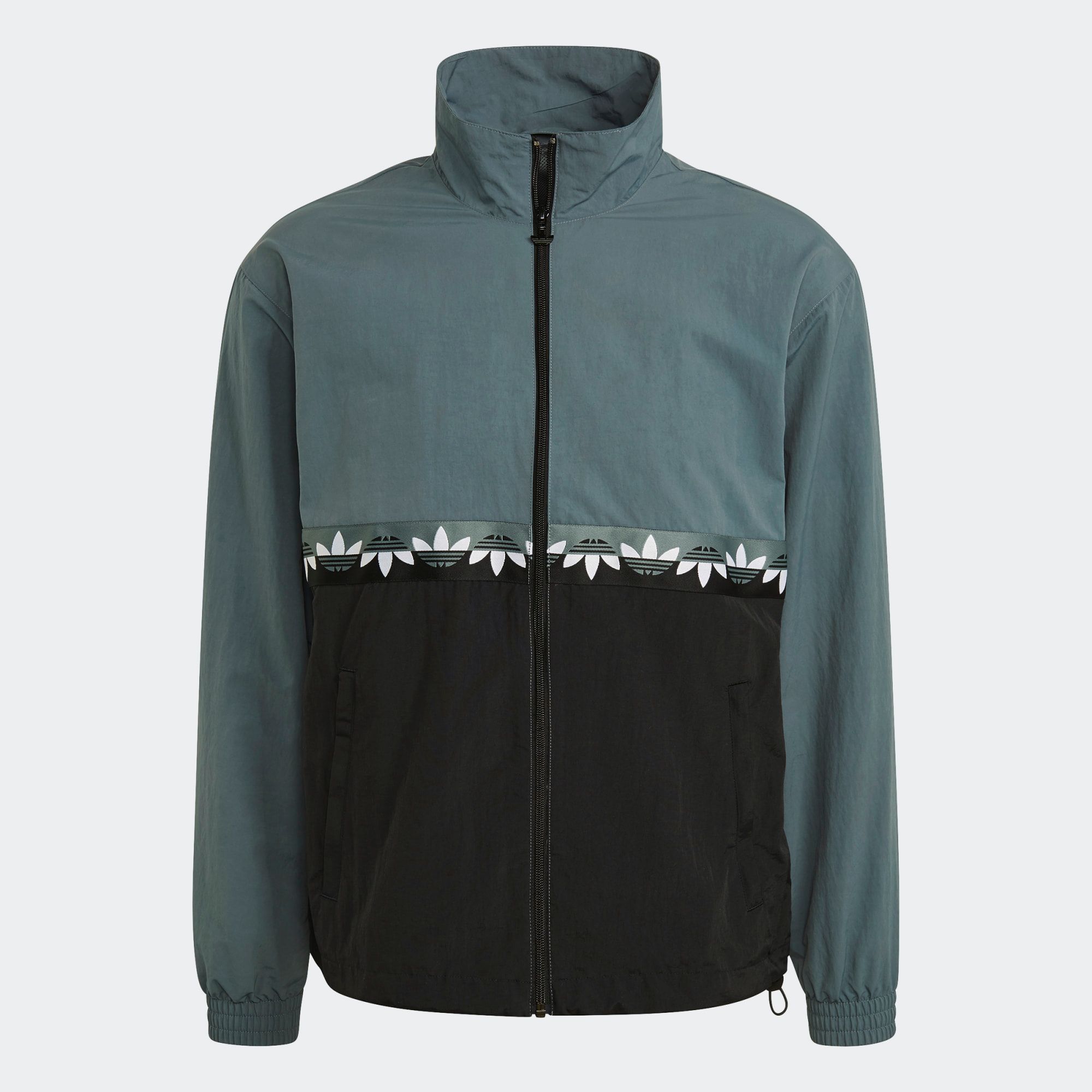 adidas Adicolor Sliced Trefoil Track Jacket - Black