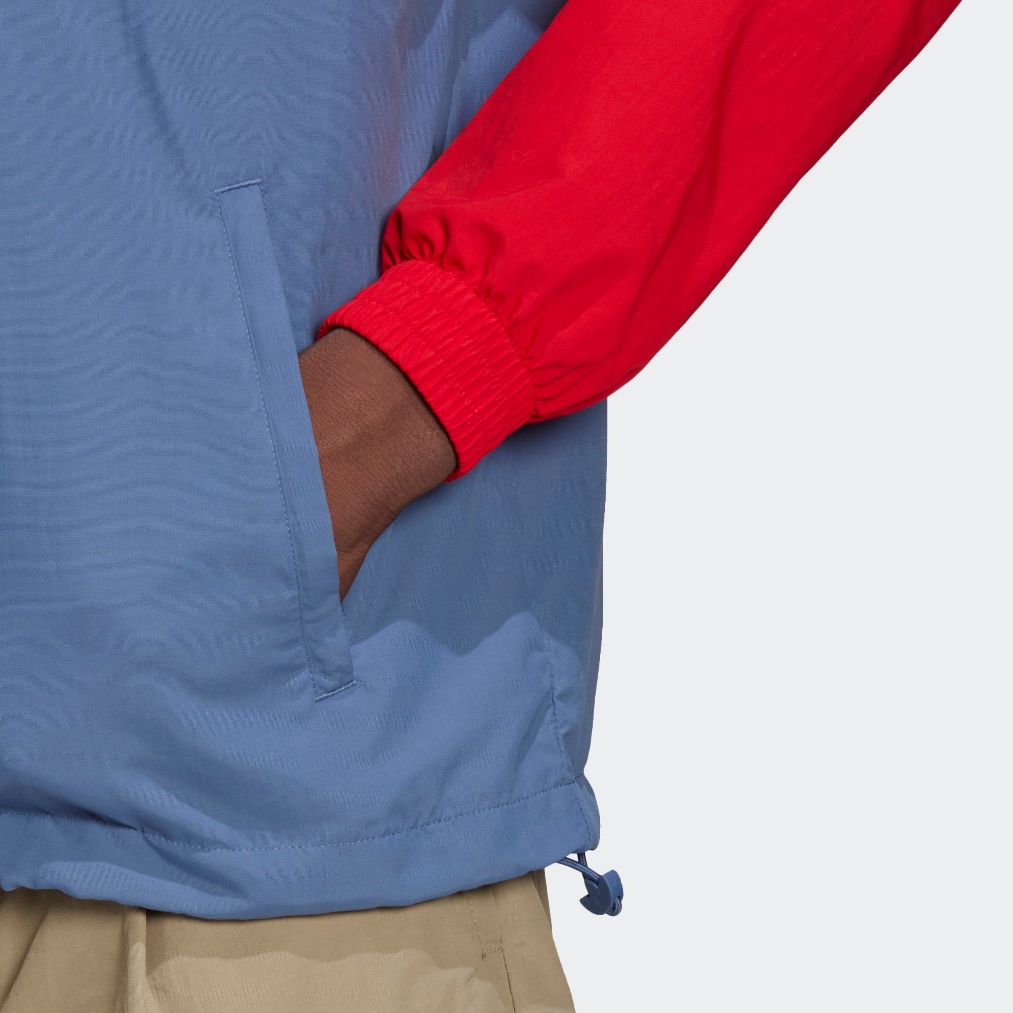 adidas Adicolor Sliced Trefoil Track Top - Crew Blue/Scarlet