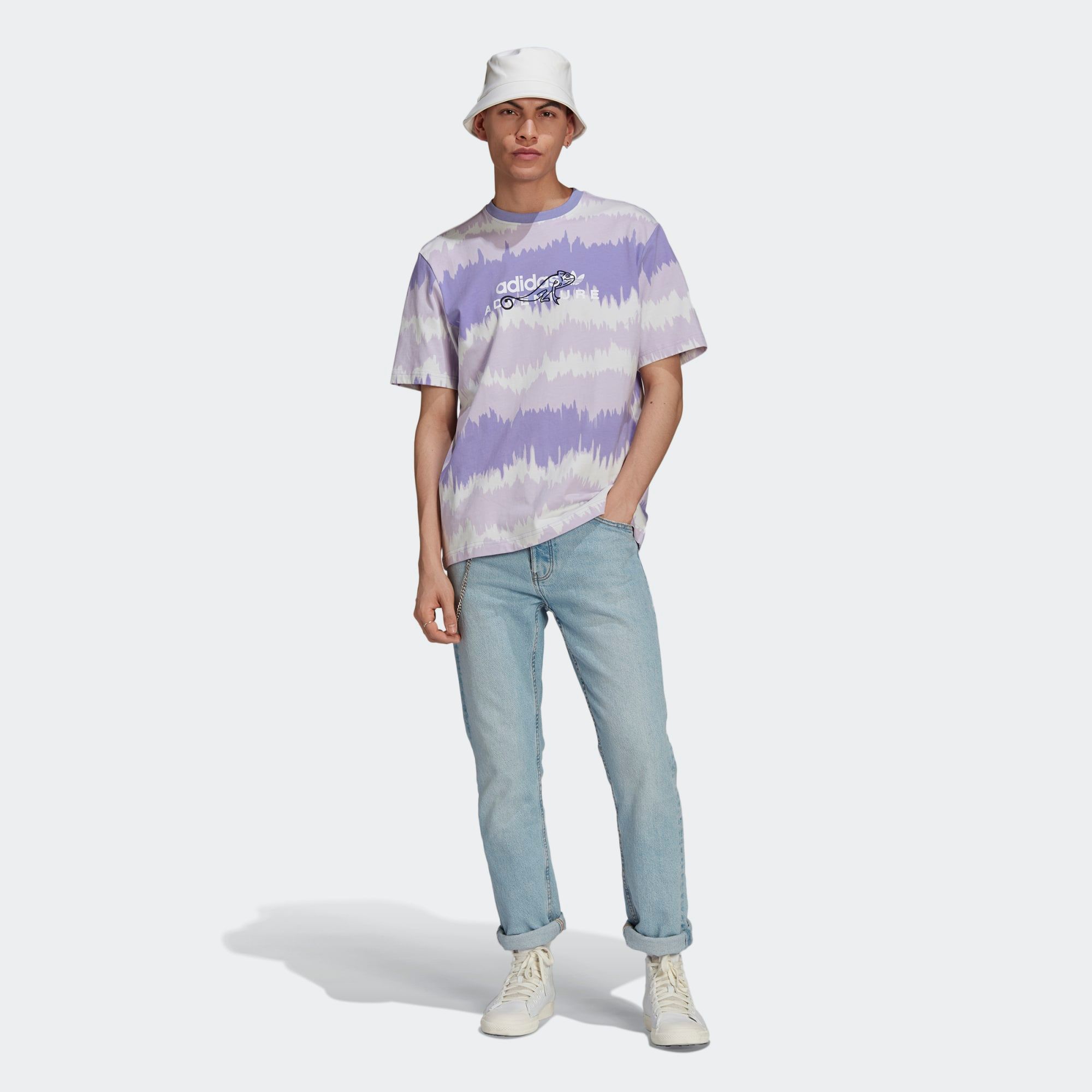  adidas Adventure Archive Printed Tee - Purple 