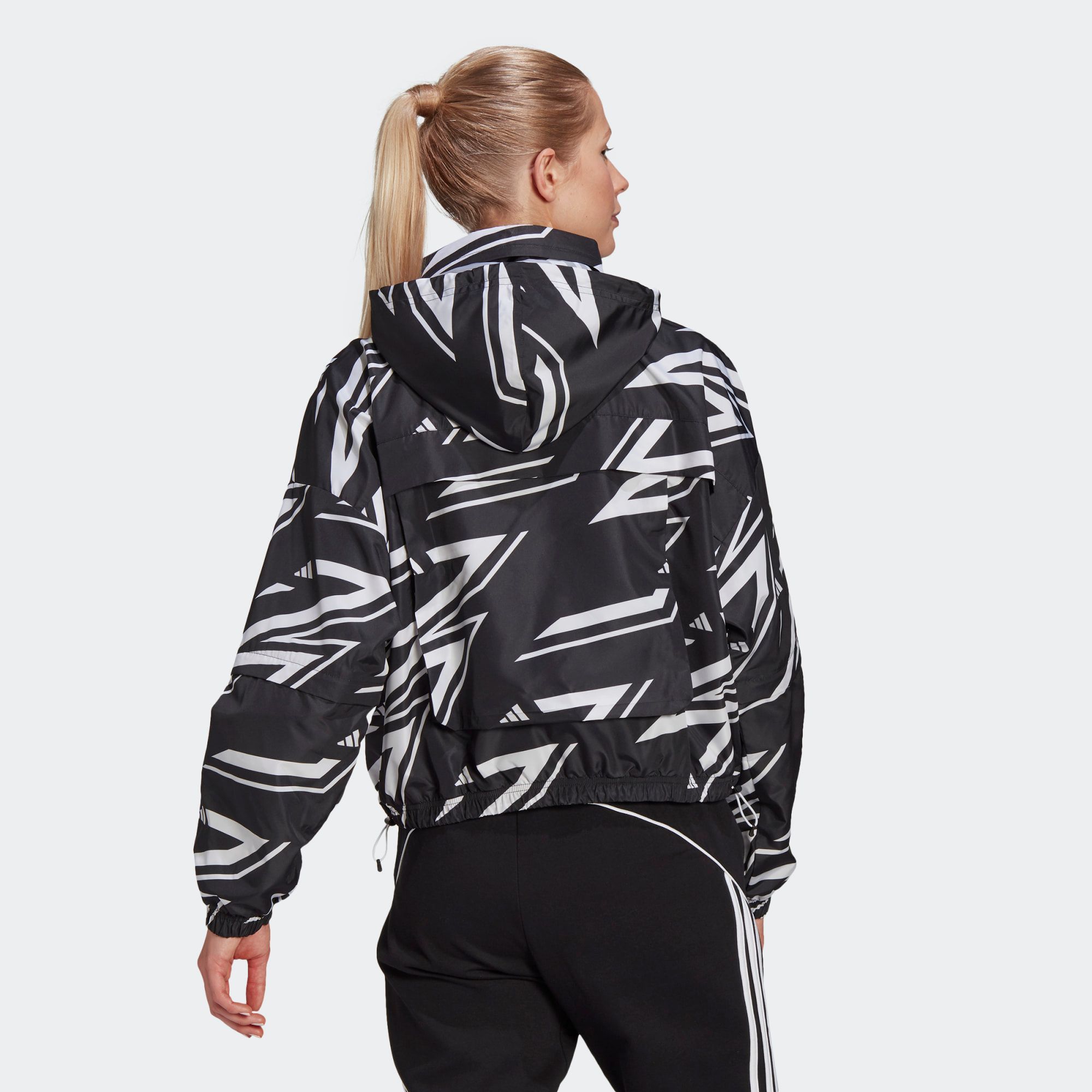 adidas Sportswear Adjustable Woven Jacket - Black