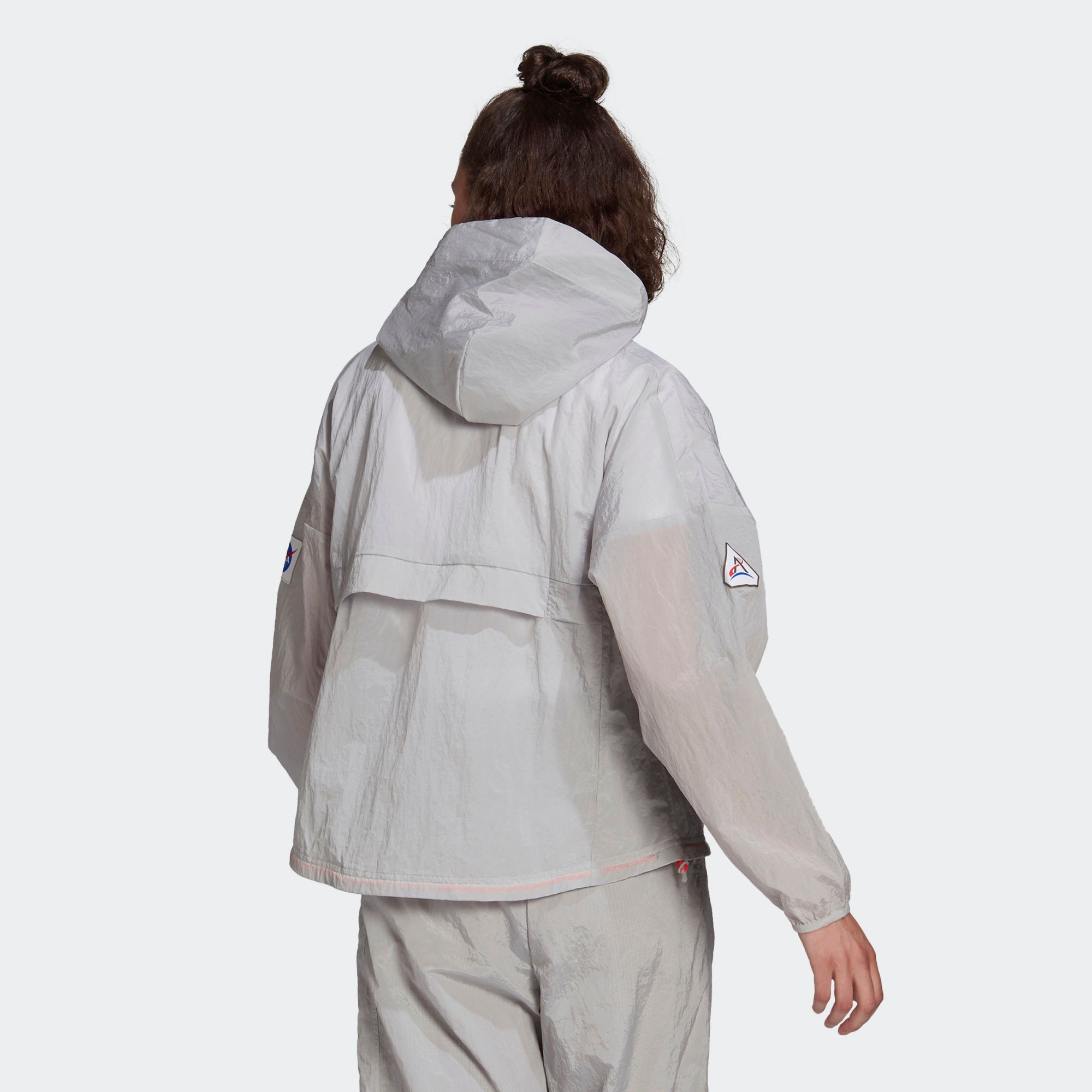  adidas Sportswear Crop Windbreaker - Grey Two 