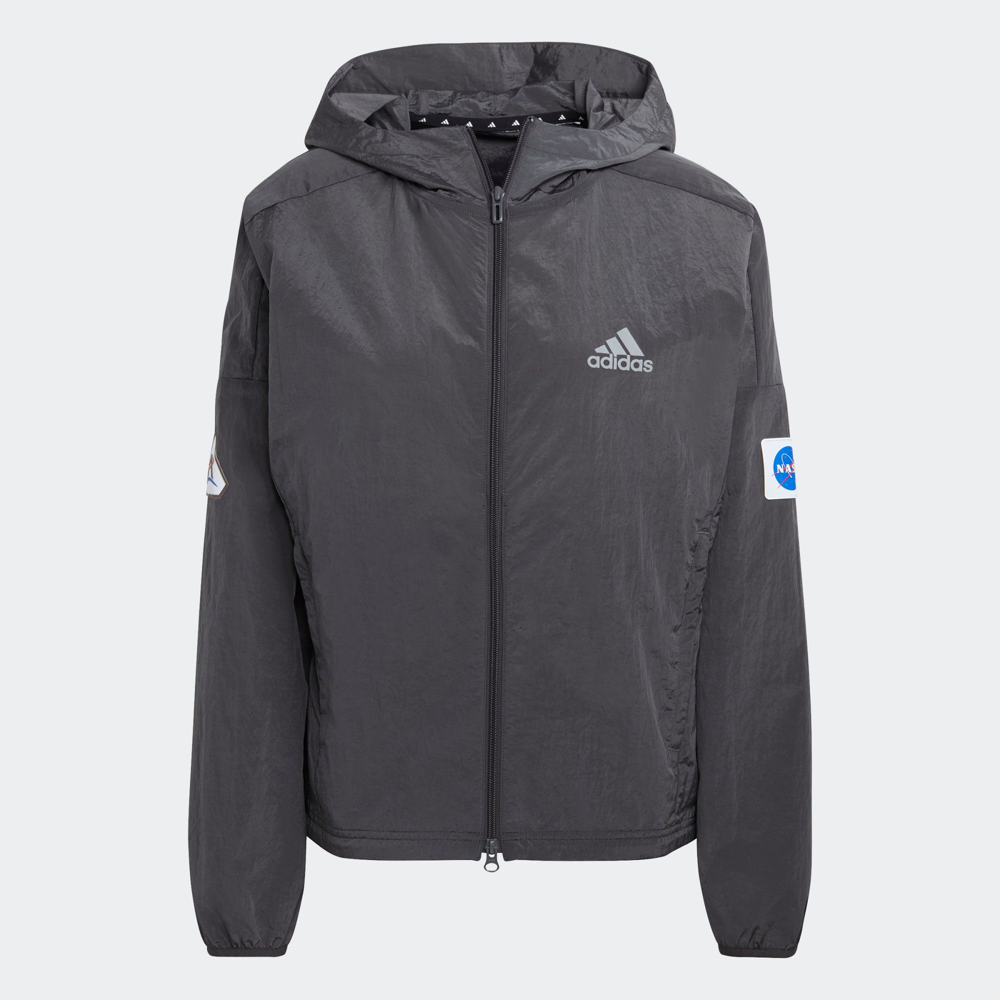 adidas Sportswear Crop Windbreaker - Grey Six