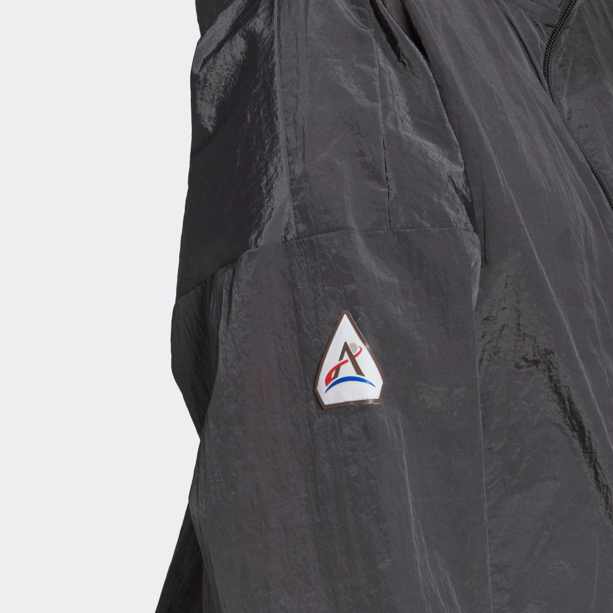 adidas Sportswear Crop Windbreaker - Grey Six