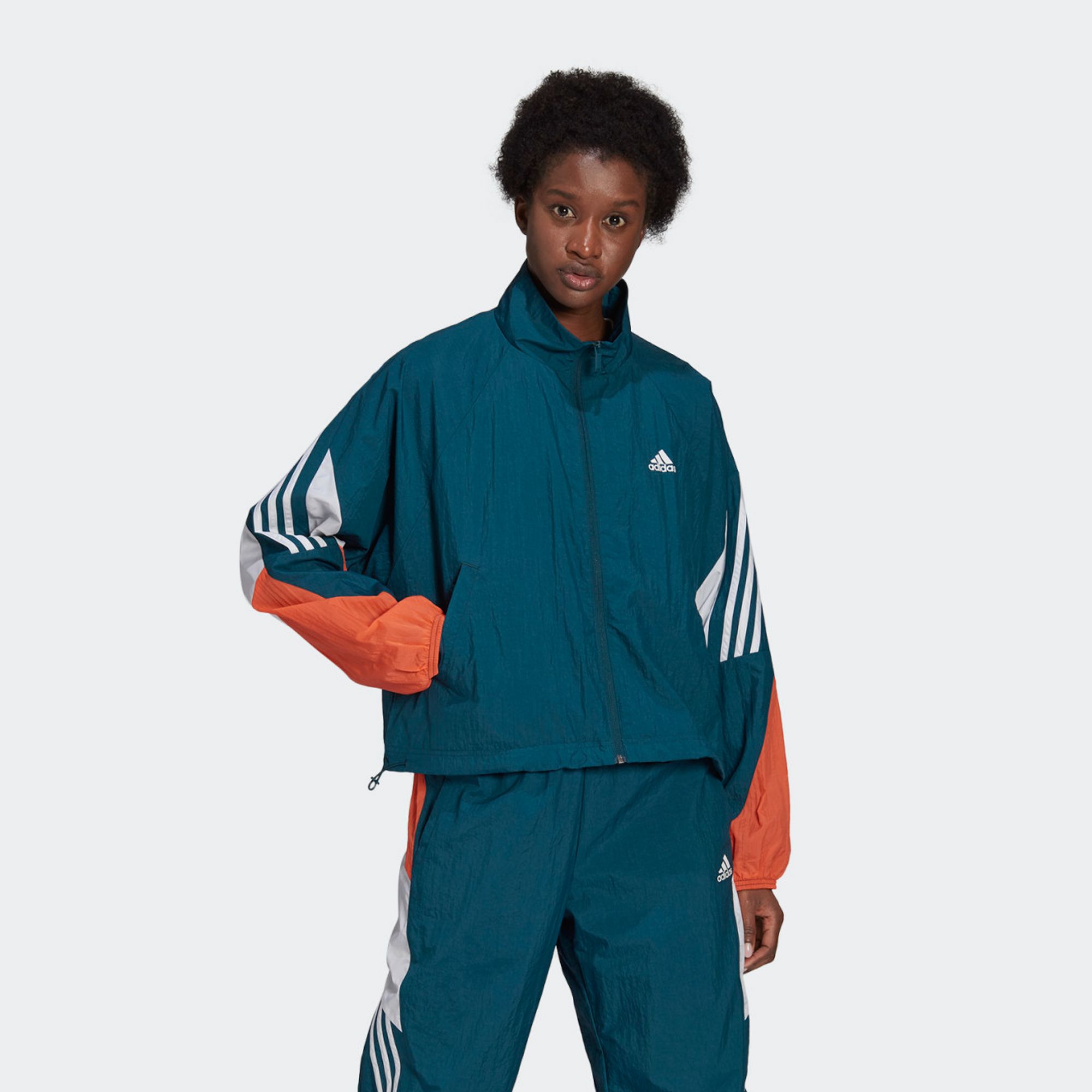 adidas Sportswear Game-Time Woven Track Jacket - Turquoise