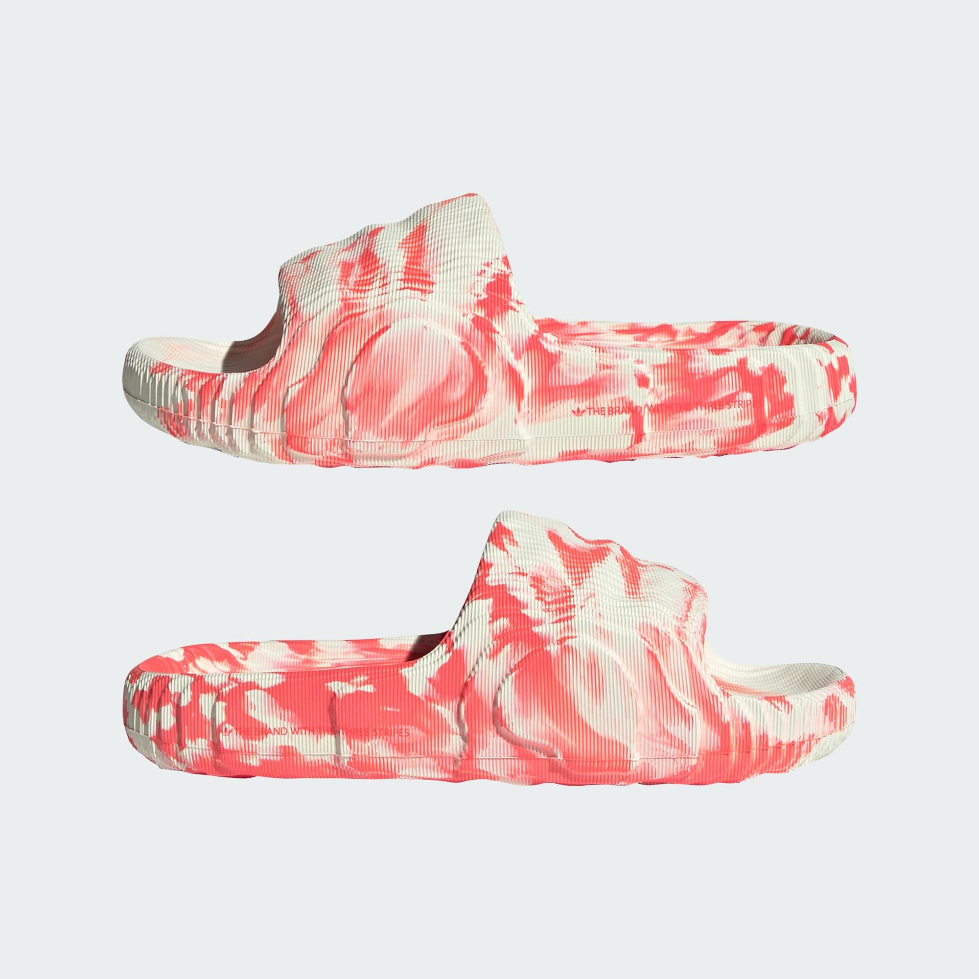  adidas Adilette 22 - Ivory / Solar Red 