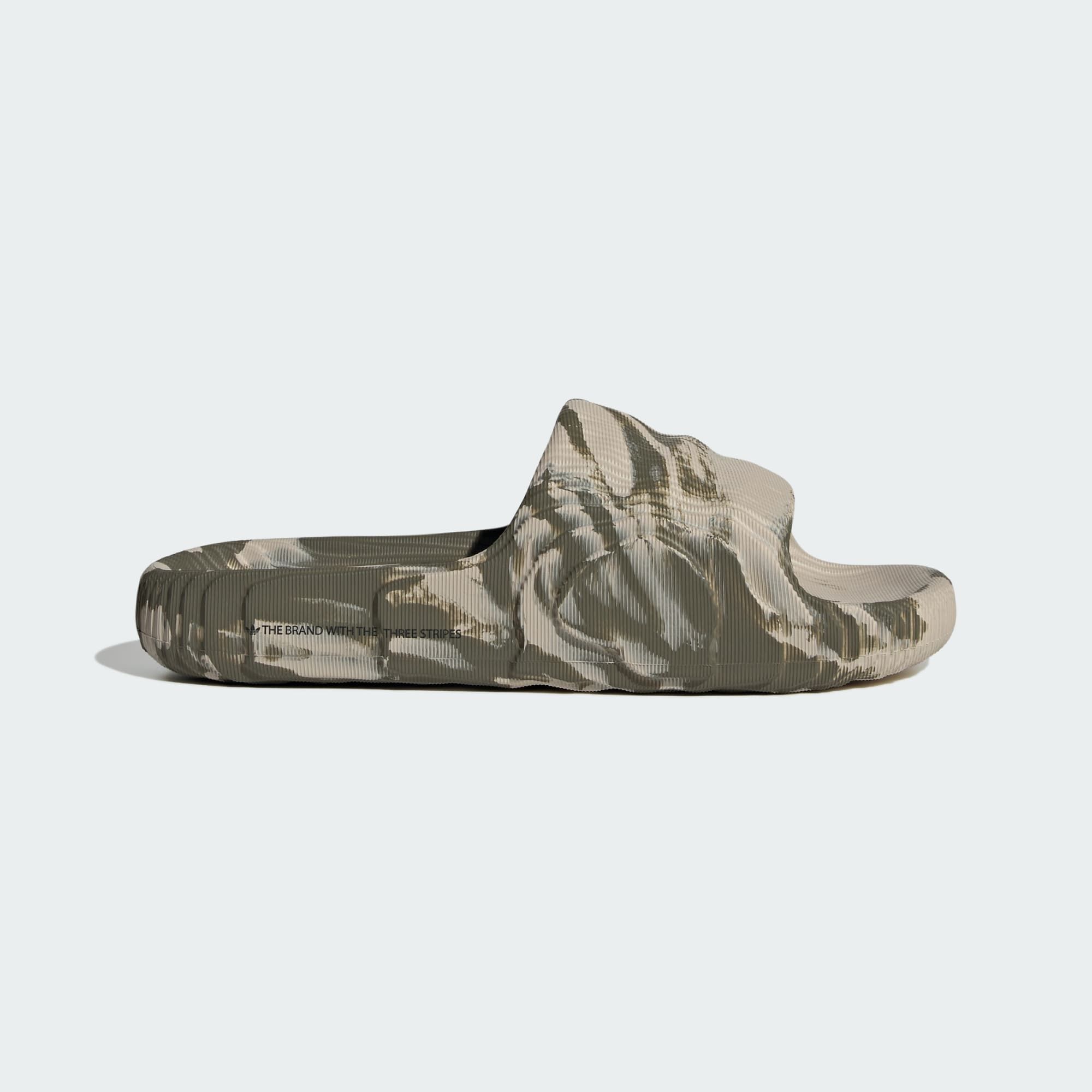  adidas Adilette 22 Slides - Wonder Beige / Olive Strata 