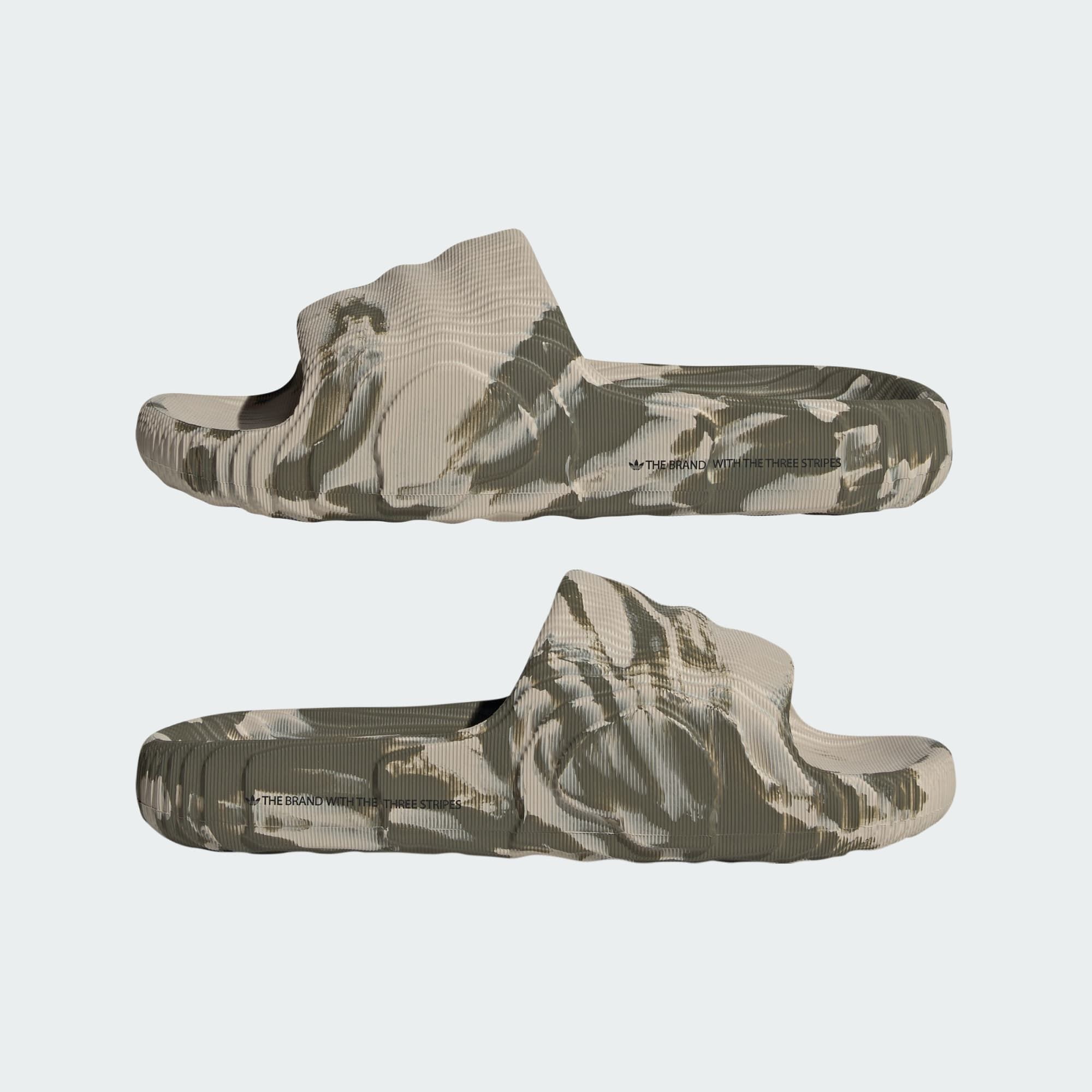  adidas Adilette 22 Slides - Wonder Beige / Olive Strata 