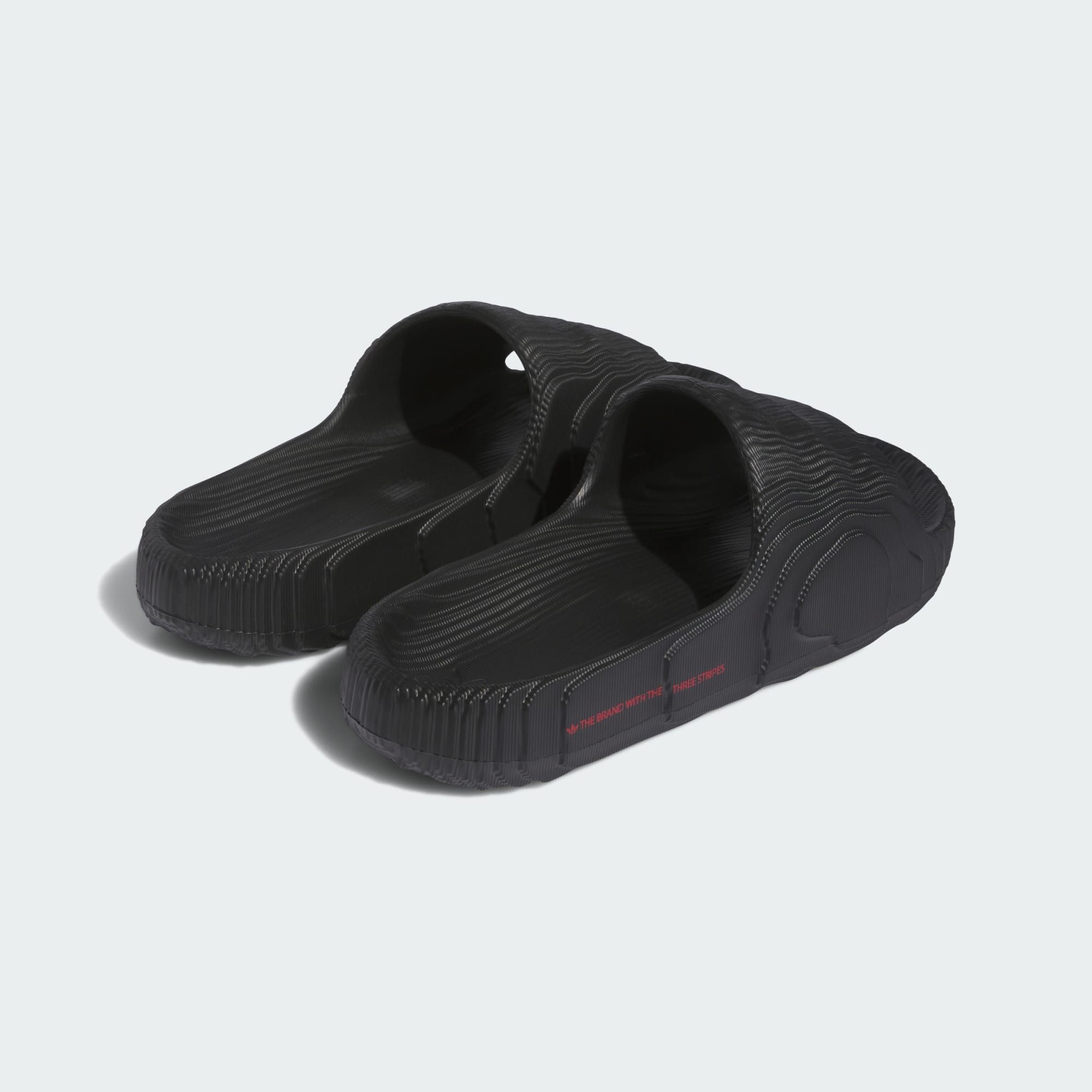 adidas Adilette 22 Slides - Core Black / Better Scarlet