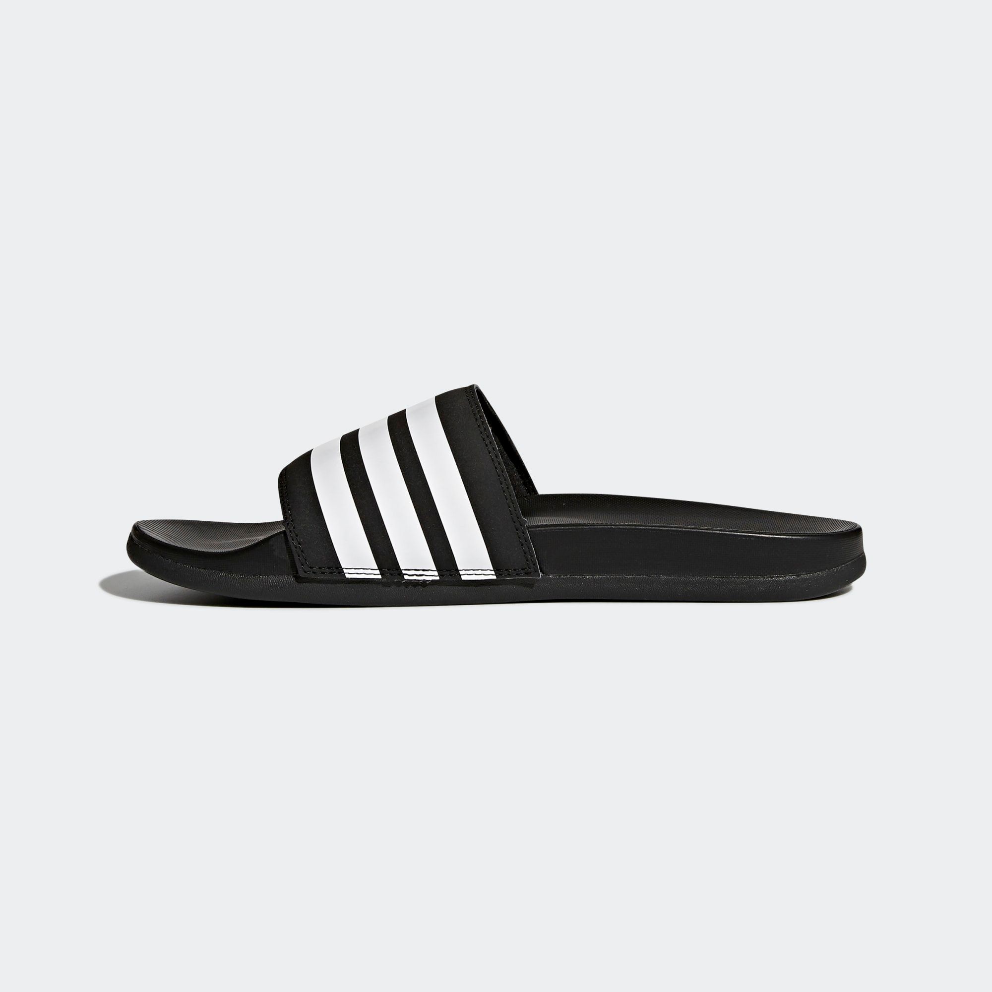 adidas Adilette Comfort Slides - Black/White