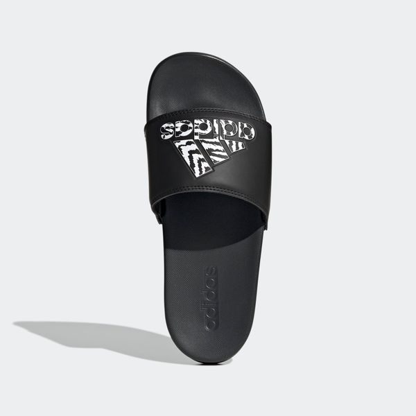  adidas Adilette Comfort Slides - Black/Carbon 