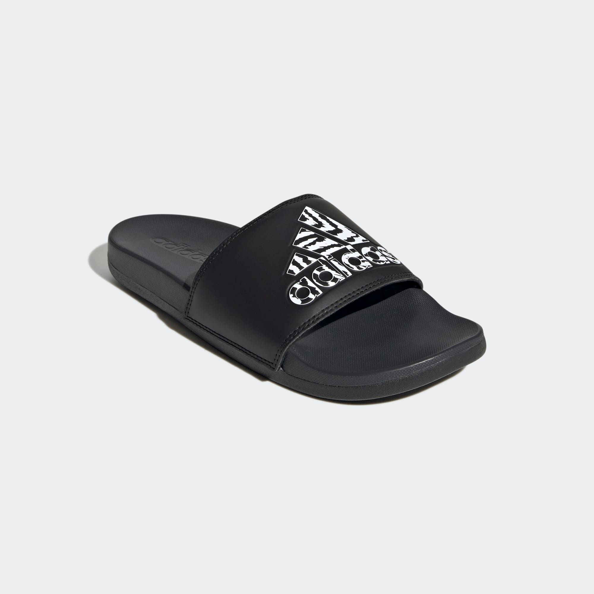 adidas Adilette Comfort Slides - Black/Carbon