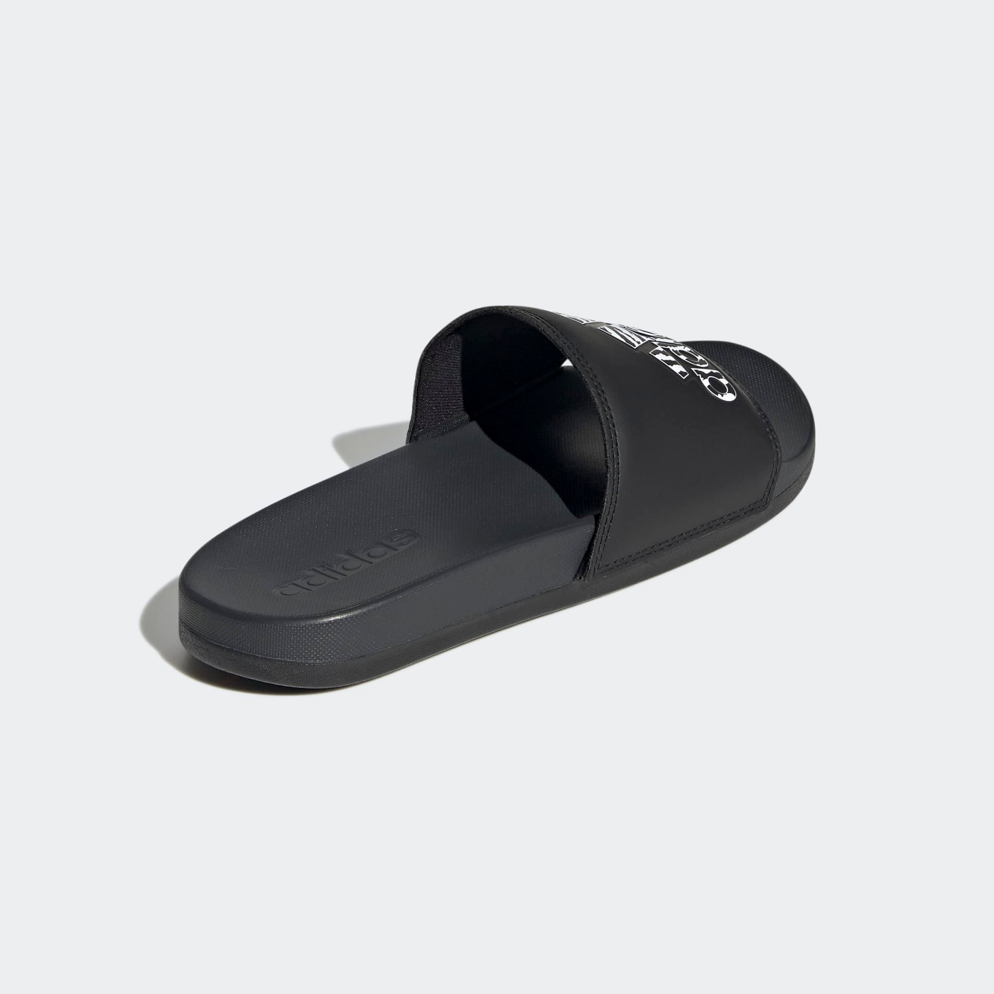  adidas Adilette Comfort Slides - Black/Carbon 