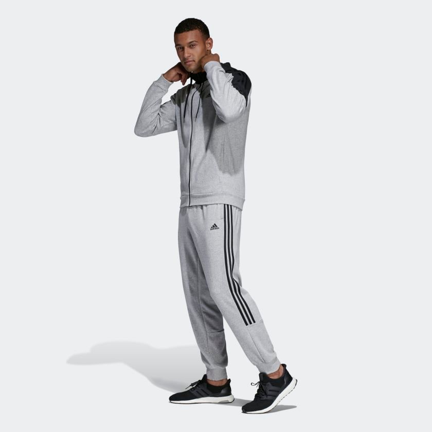 adidas Cotton Energize Track Pants 'Grey'