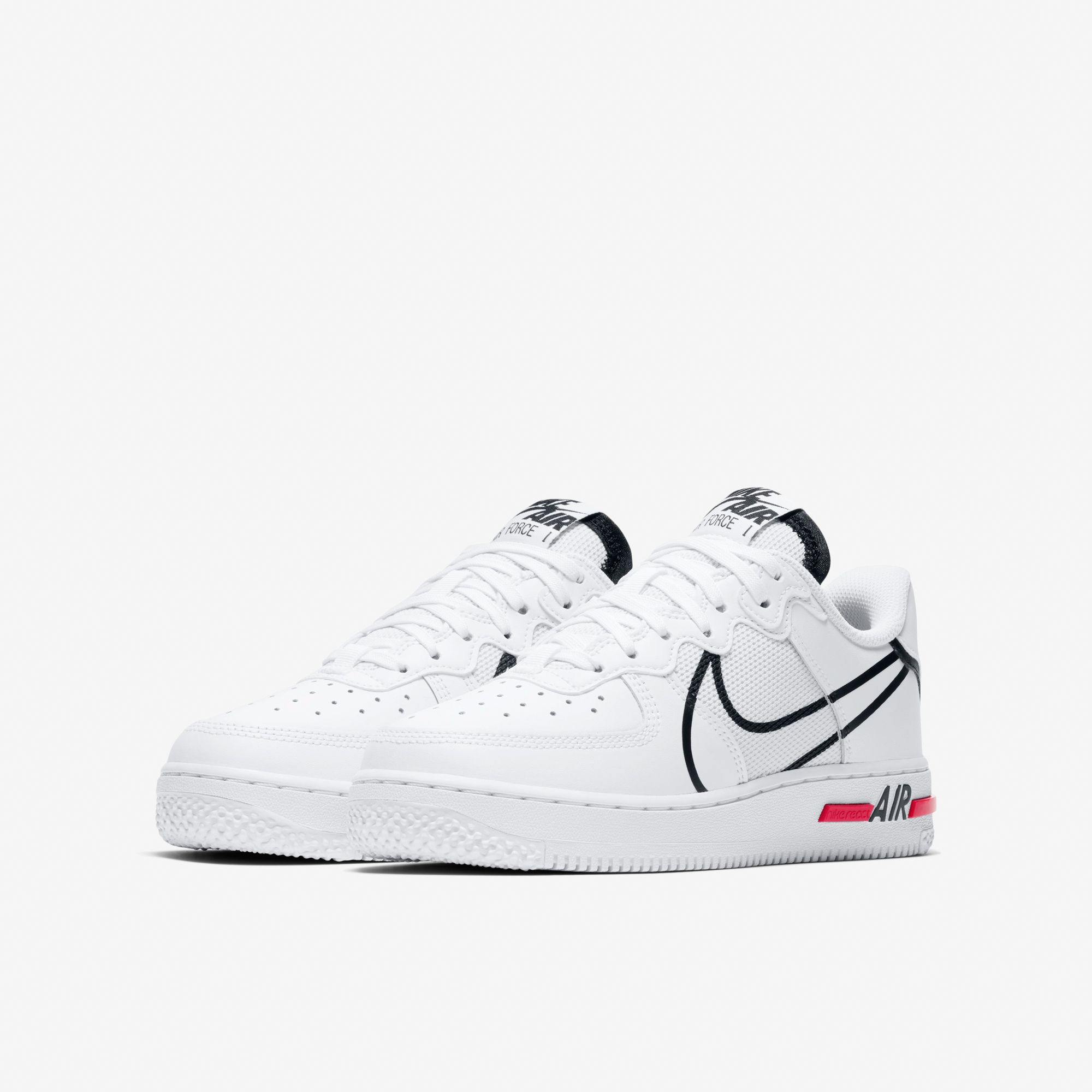 Nike Air Force 1 React - White/Red