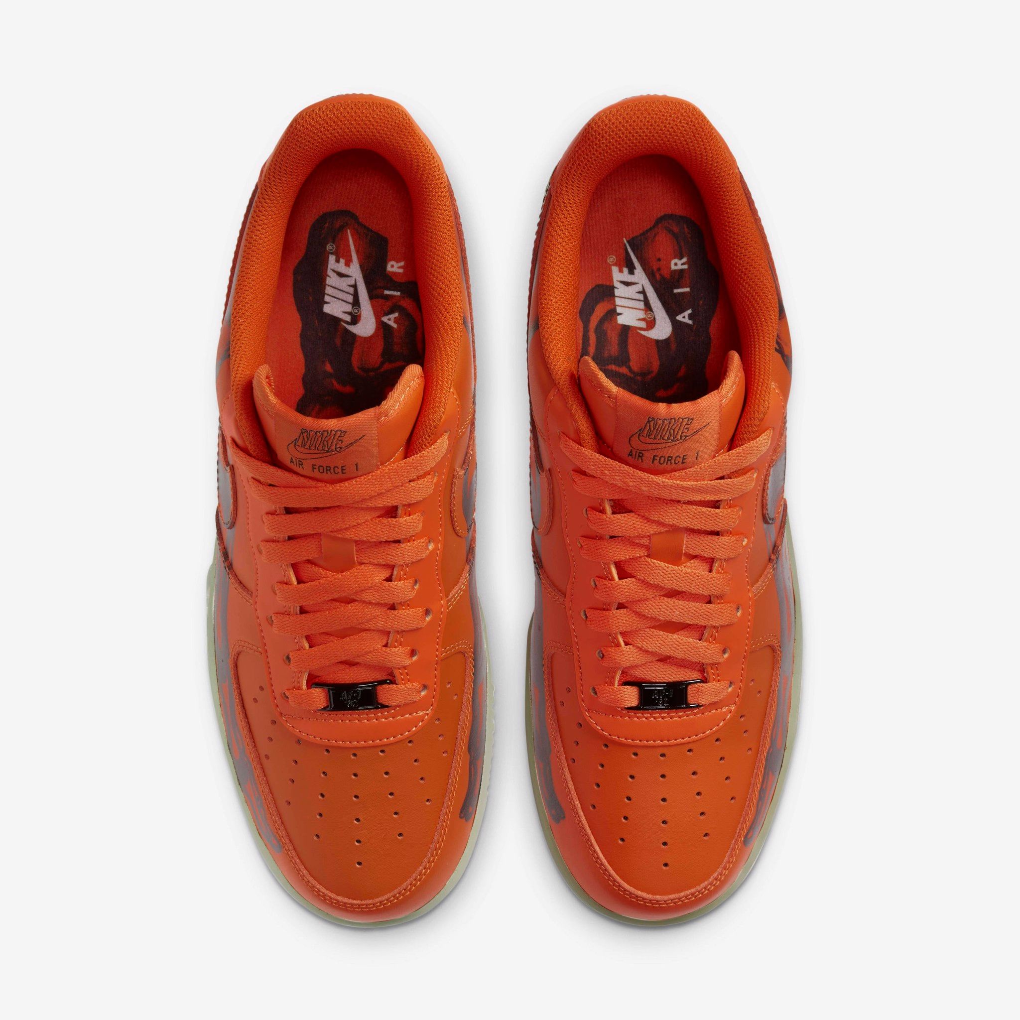 Nike Air Force 1 Skeleton - Orange