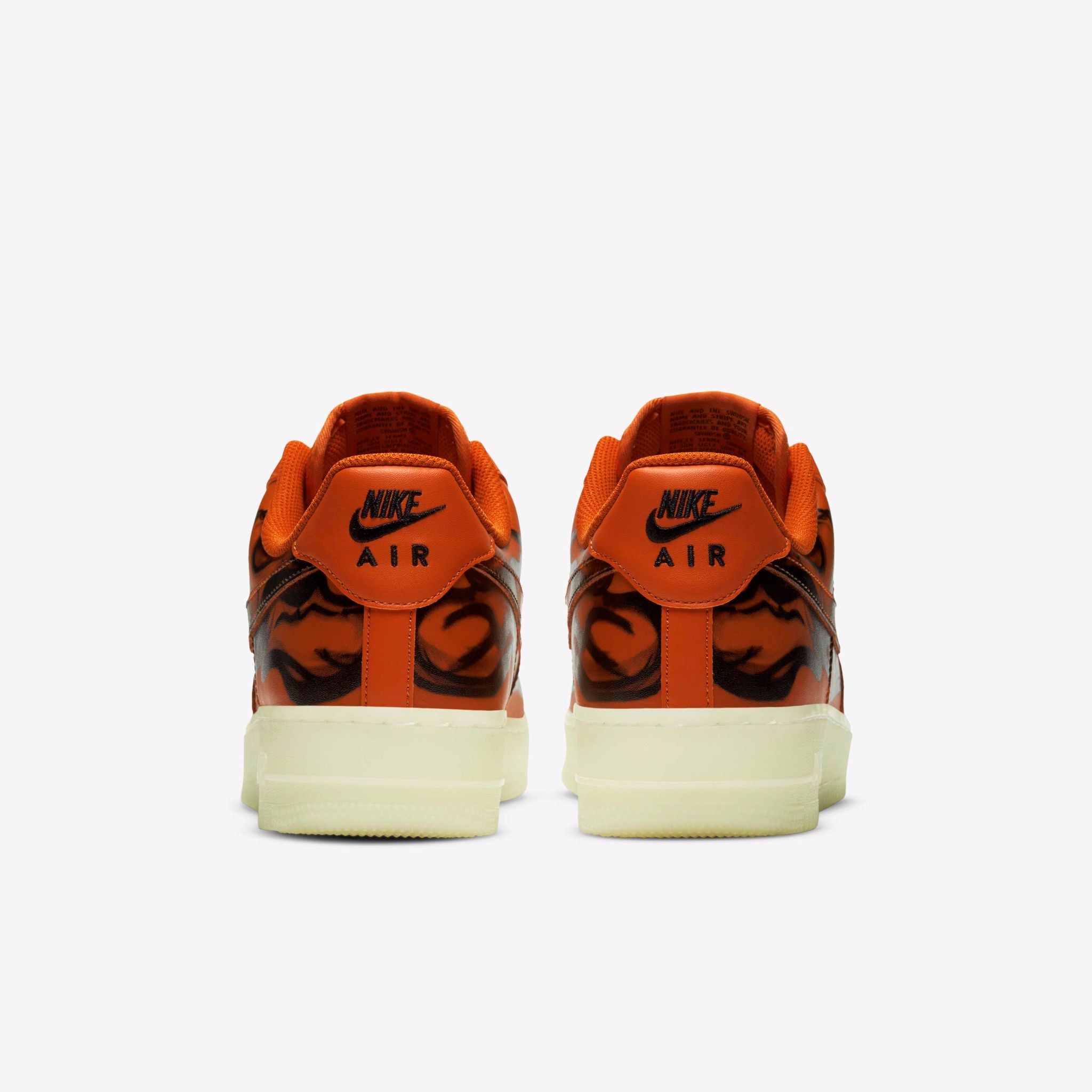 Nike Air Force 1 Skeleton - Orange
