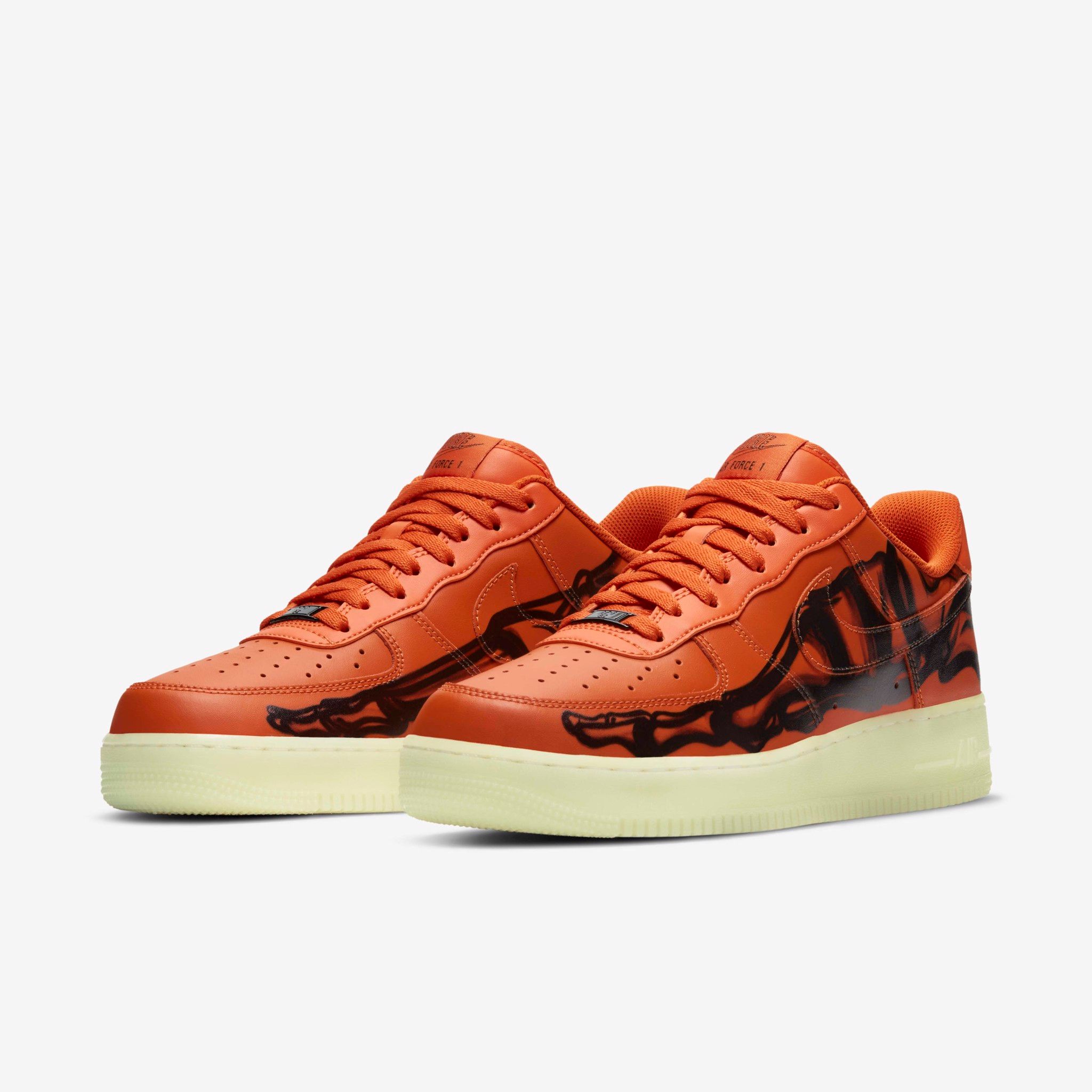 Nike Air Force 1 Skeleton - Orange