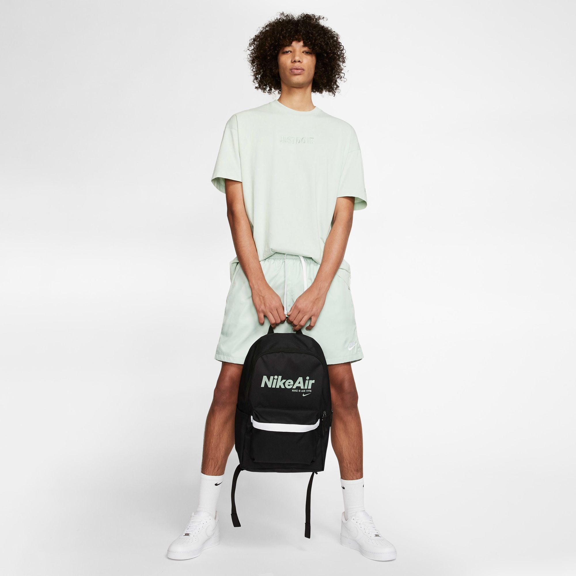 Nike Heritage 2.0 Backpack - Black/Silver Pine