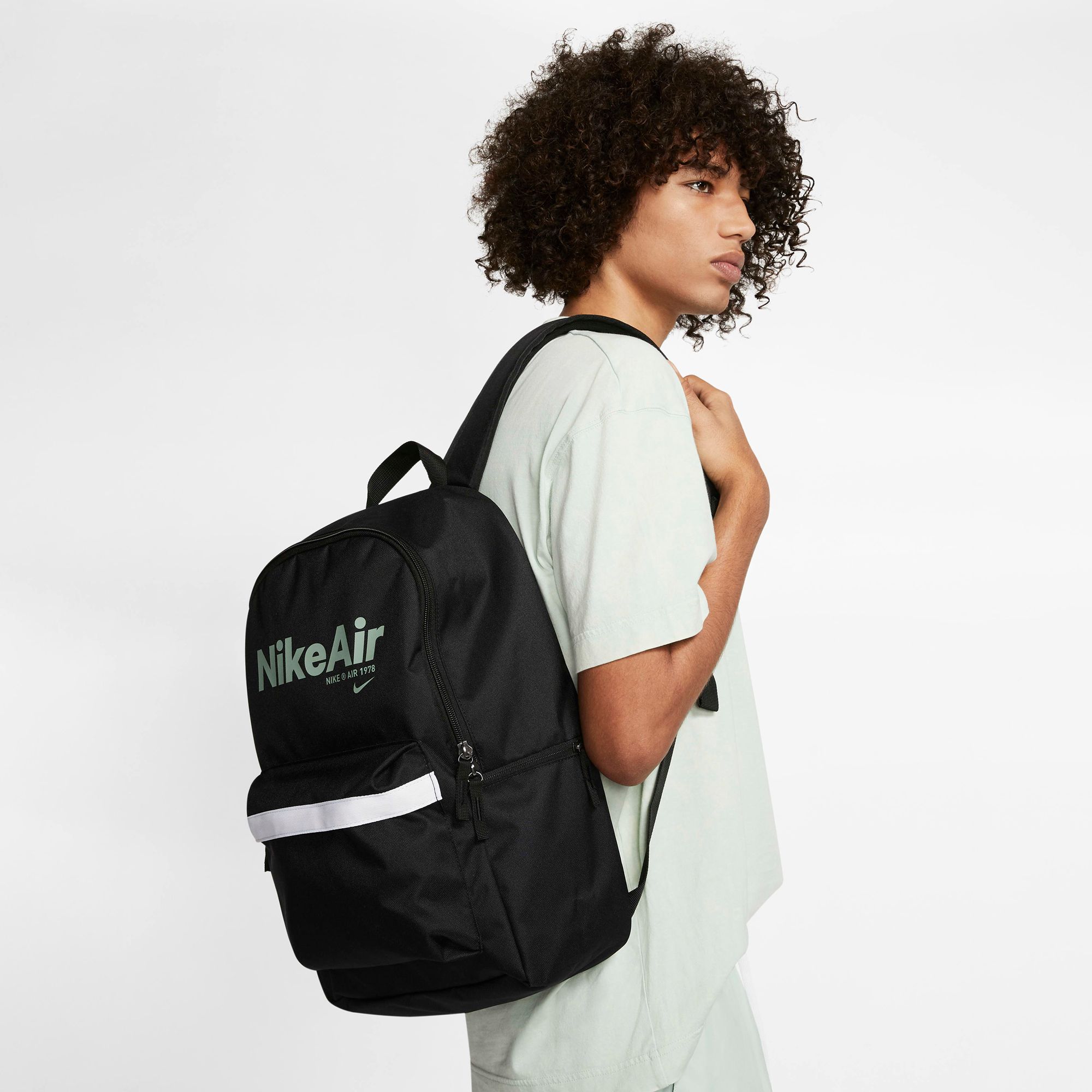 Nike Heritage 2.0 Backpack - Black/Silver Pine