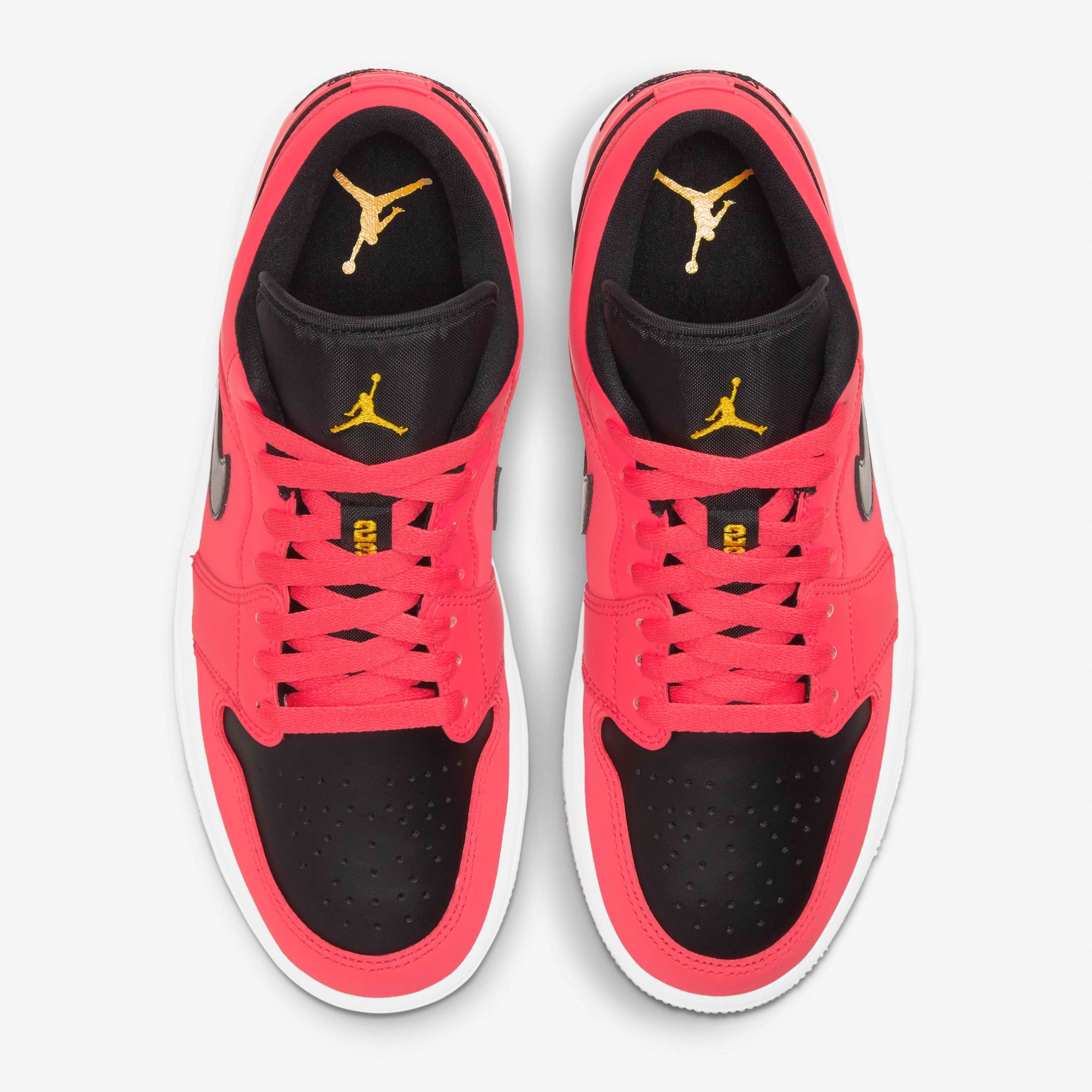  Air Jordan 1 Low WMNS - Siren Red/University Gold/Black 